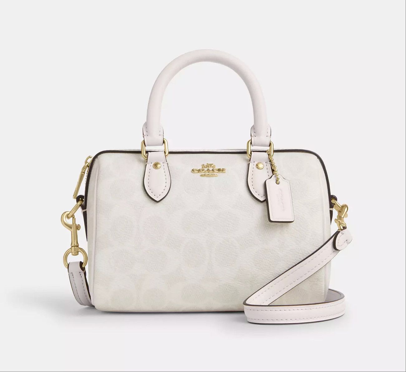 Coach Mini Rowan Crossbody Bag In Signature Canvas CW329 Size ONE SIZE - 7 Thumbnail