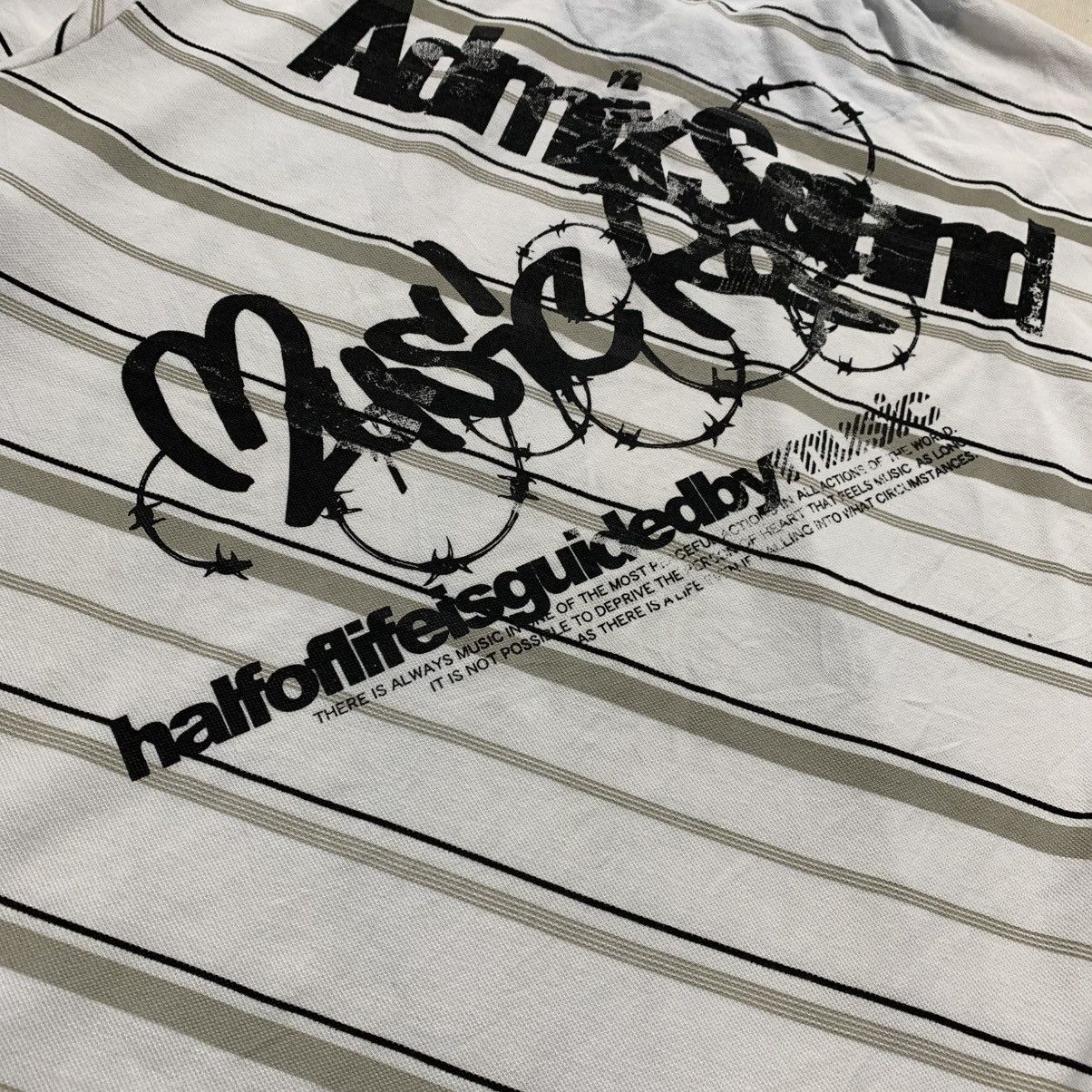 Japanese Brand Y2K Beaumont Carr Poem Stripe Polos Japanese Brand Size US XXL / EU 58 / 5 - 9 Thumbnail