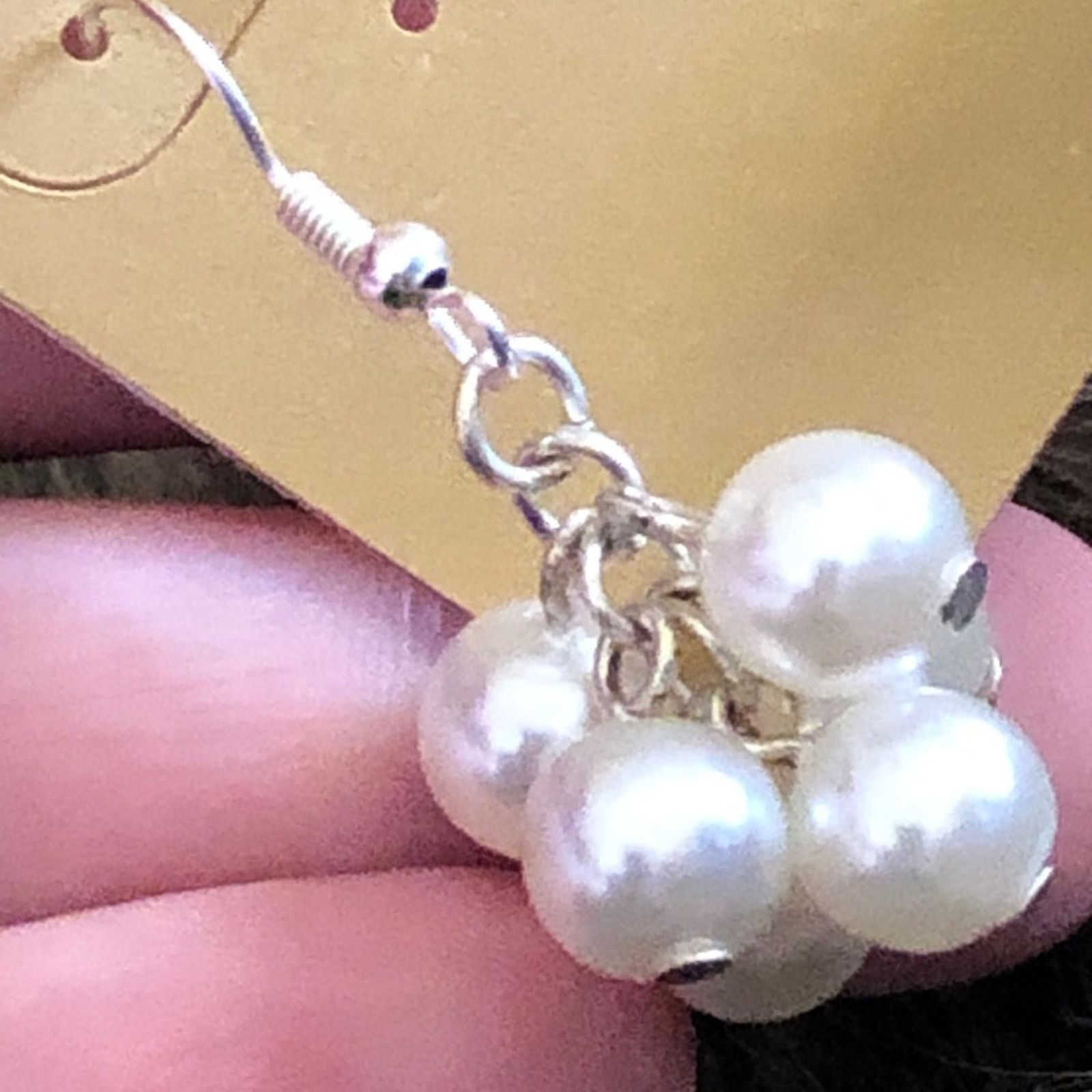 Vintage Vintage repurpose Pearl cluster earrings Size ONE SIZE - 4 Thumbnail