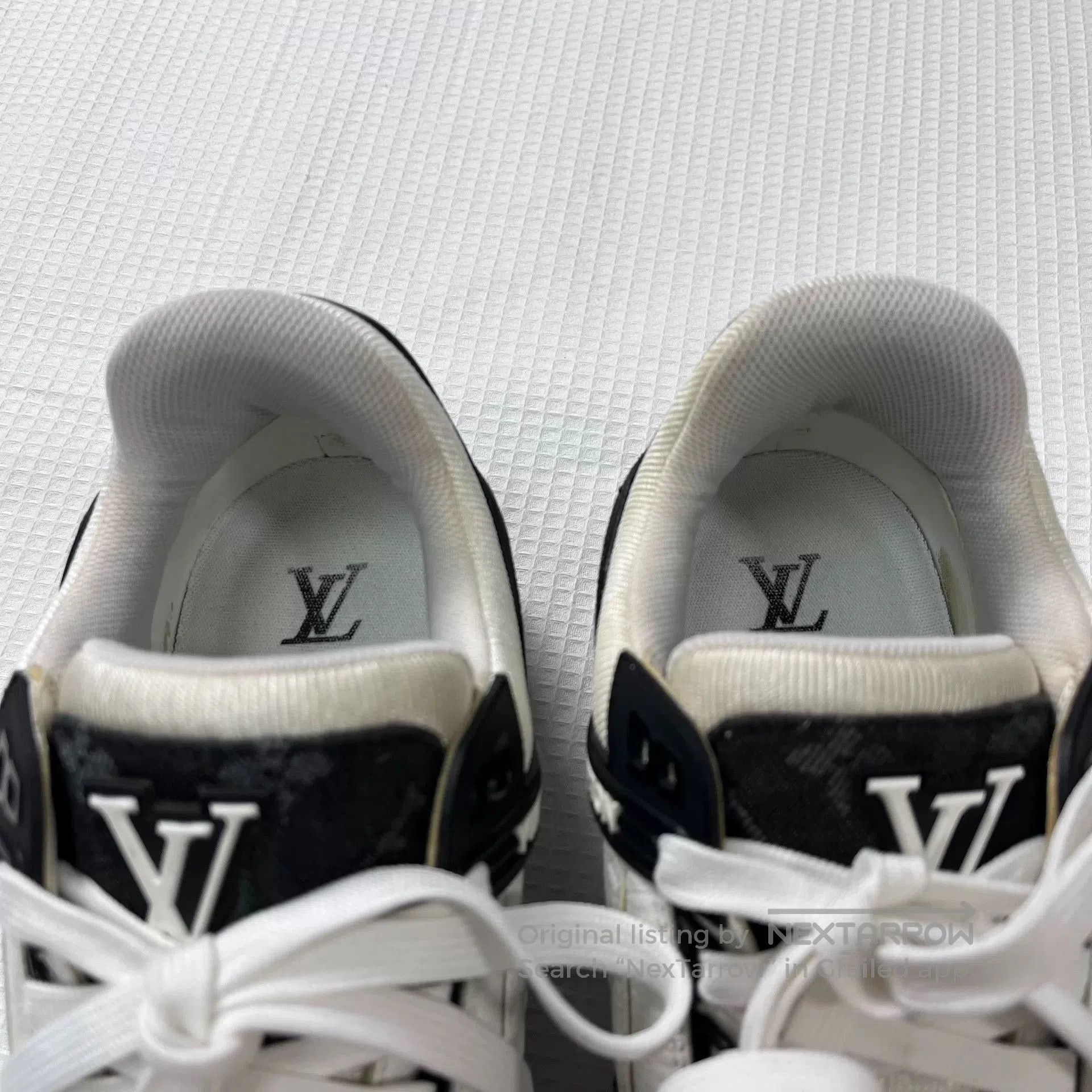 Louis Vuitton Louis Vuitton LV Trainer Black White Denim Sneakers. Size US 8.5 / EU 41-42 - 2 Thumbnail