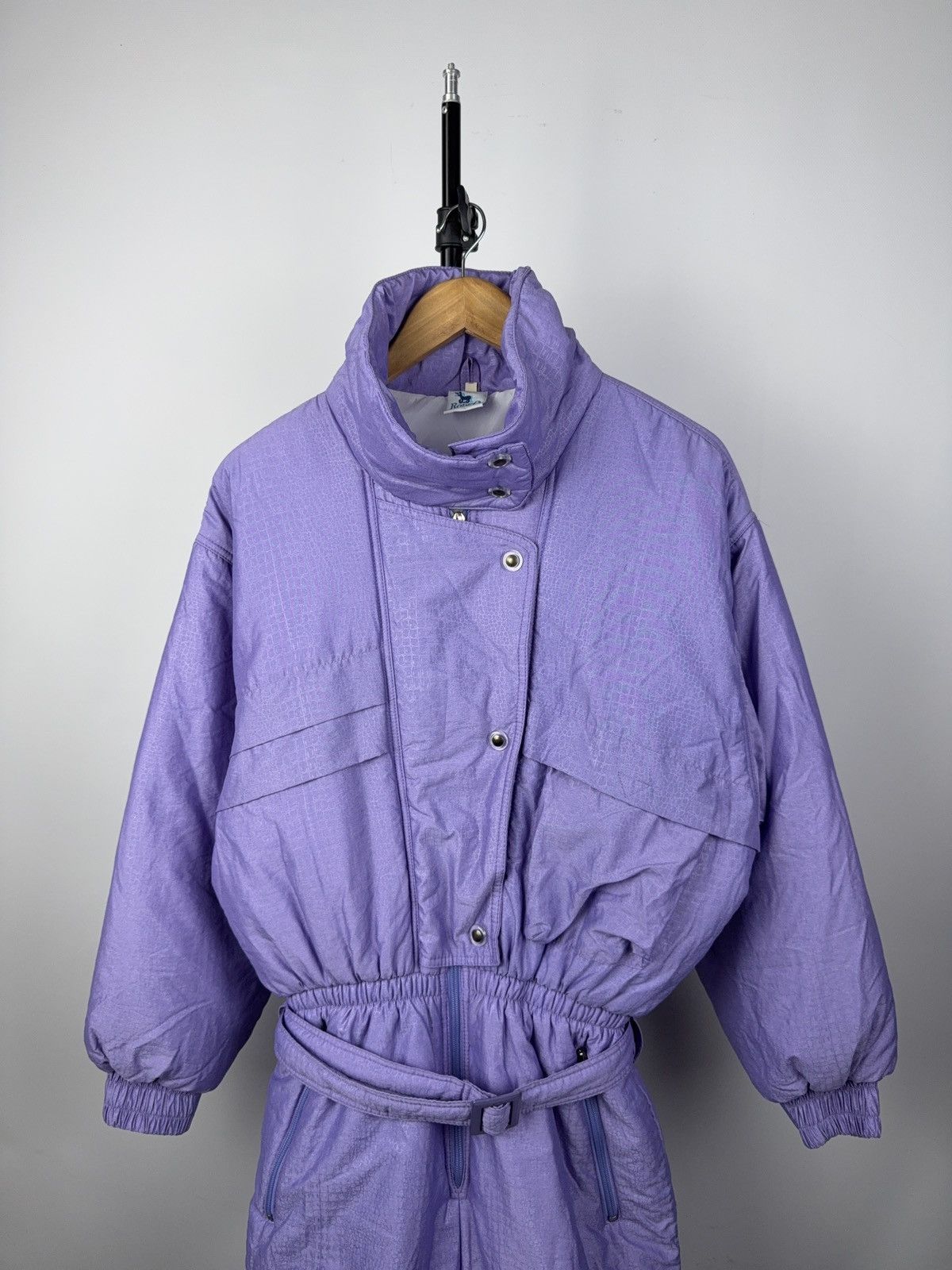 Vintage Retro 80s Rodeo Ski Suit Purple Puffer Snowsuit Size 42 Size US S / EU 44-46 / 1 - 2 Thumbnail