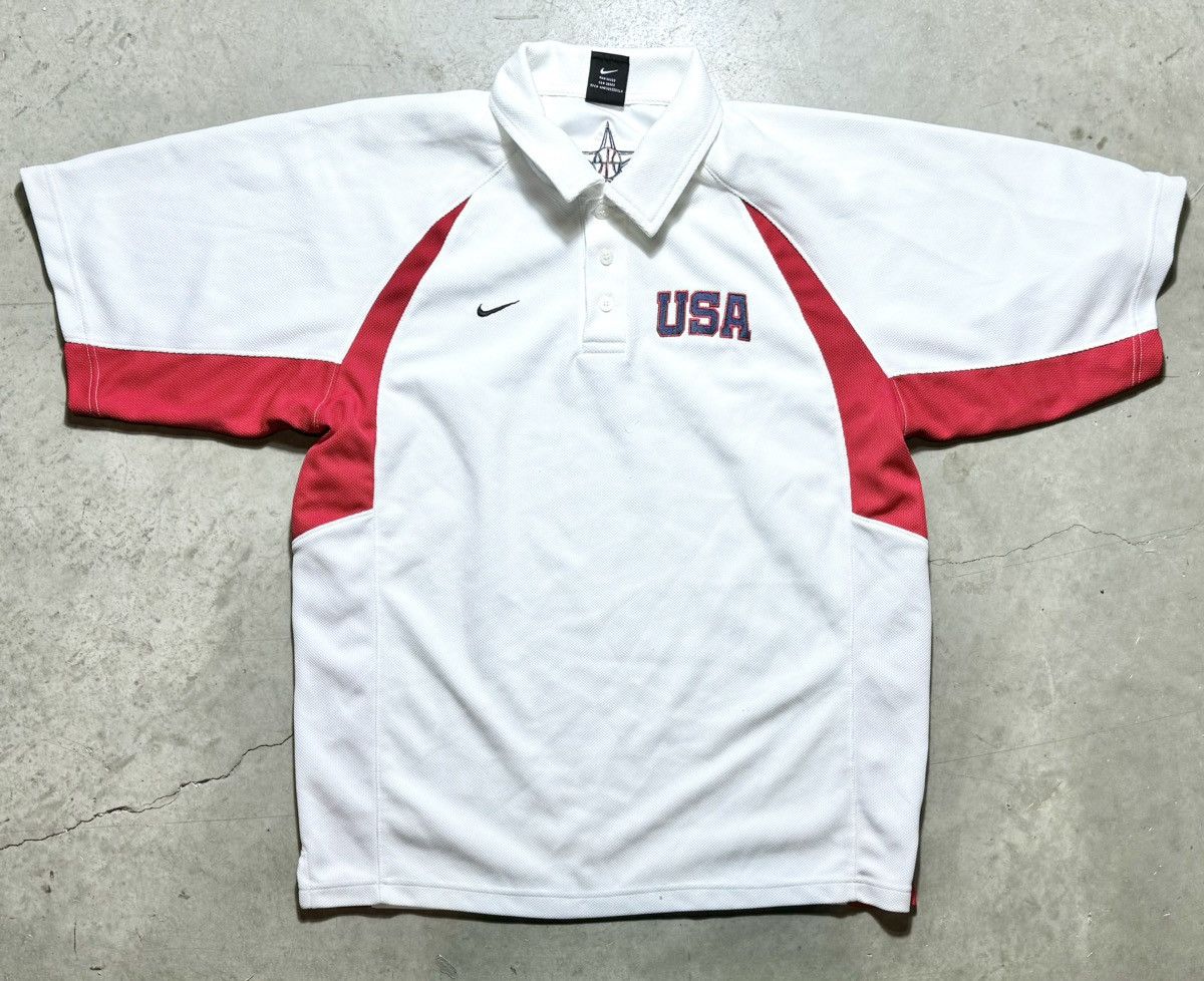 Nike × USA Olympics × Vintage Vintage 2004 Nike USA Olympic Athens Polo Shirt size M Size US M / EU 48-50 / 2 - 1 Thumbnail