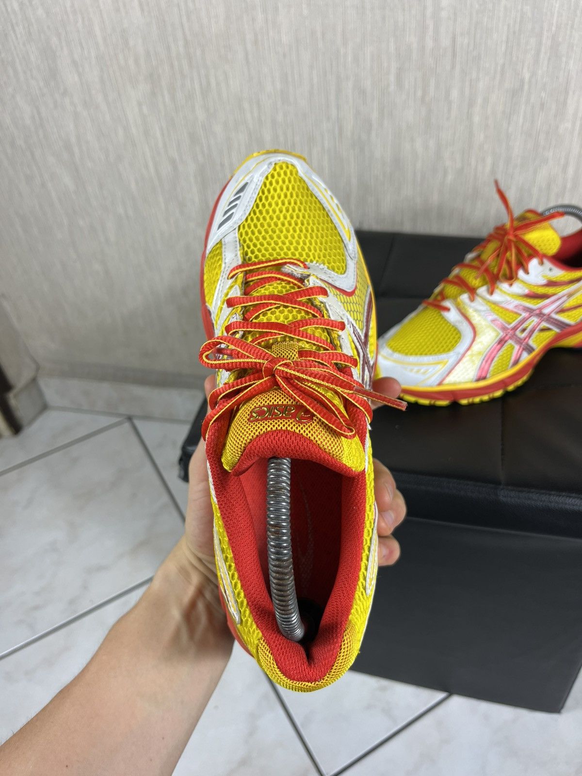Asics Vintage Asics gel-os sky speed asymmetric laces mesh shoes Size US 8.5 / EU 41-42 - 13 Thumbnail