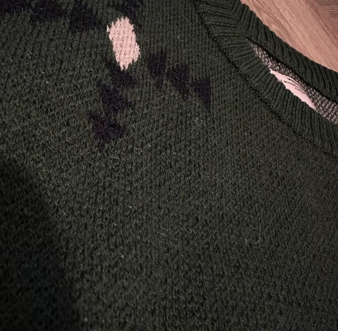 トップス visvim VINTAGE JACQUARD KNIT 5 VISVIM 18AW VINTAGE JACQUARD KNIT Woolen Knitted Shirt