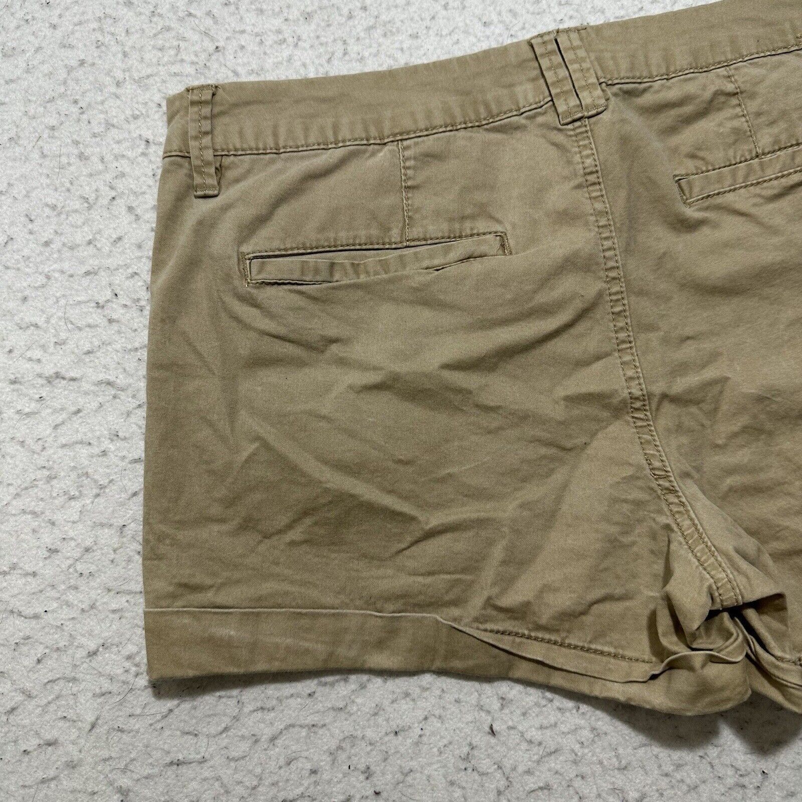 Aeropostale Aeropostale 12 Flat Front Chino Shorts Khaki Brown 3" Inseam Size 34" / US 12 / IT 48 - 6 Thumbnail