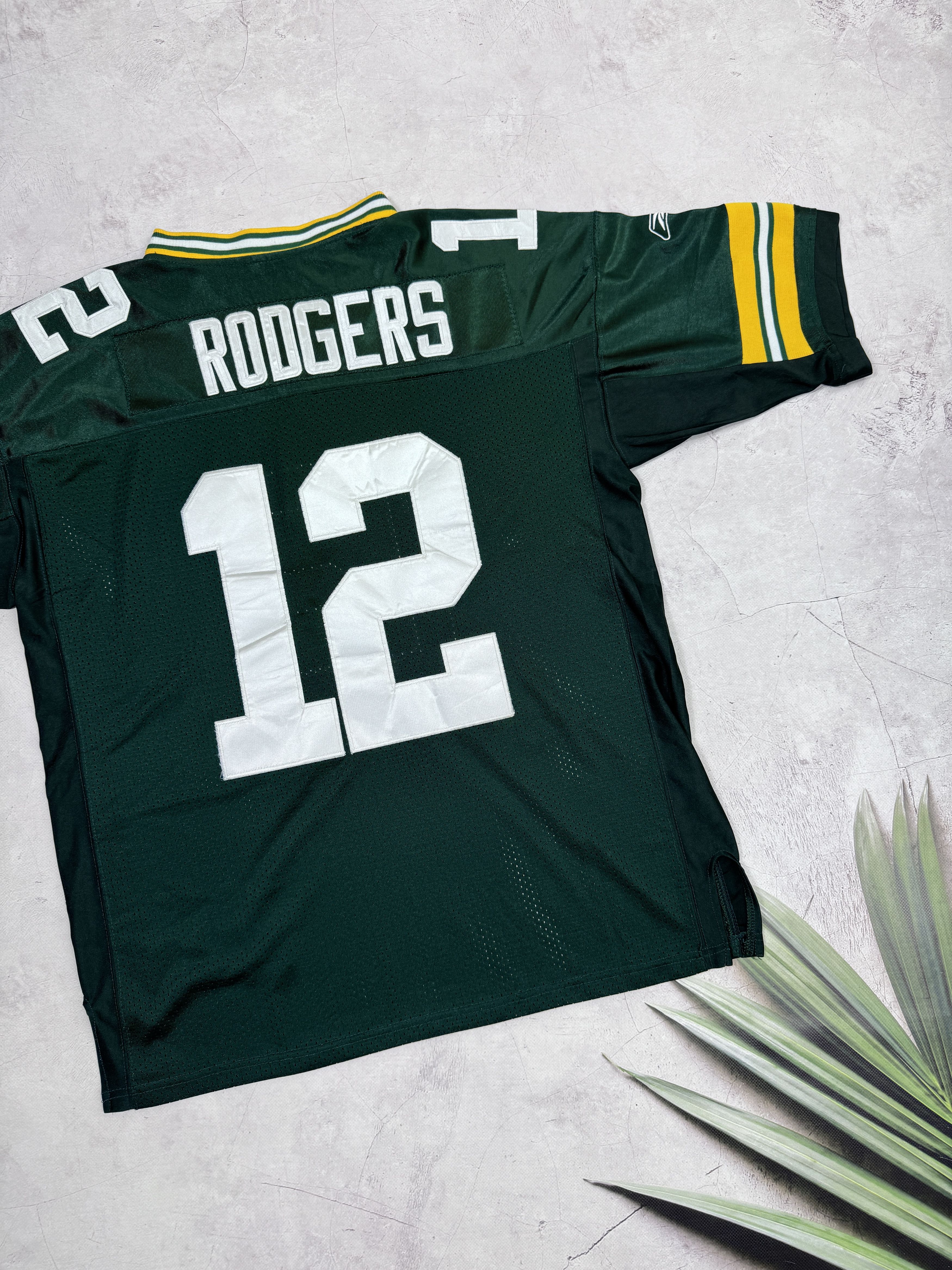 NFL × Reebok × Vintage Y2K Green Bay Packers NFL Jersey #12 RODGERS by Reebok Size US L / EU 52-54 / 3 - 13 Thumbnail