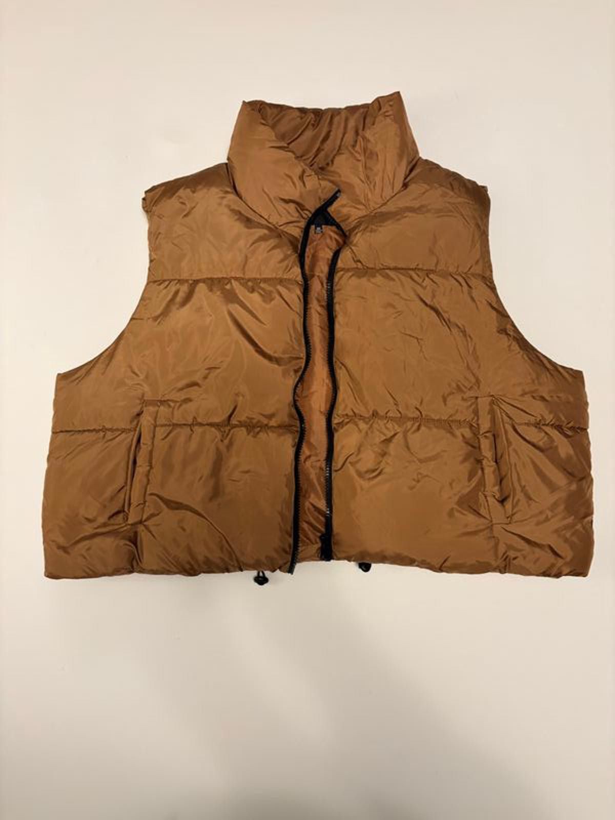 Other Fashion Nova Brown Puffer Vest (Size 3XL) Size 3XL / US 20-22 - 1 Thumbnail