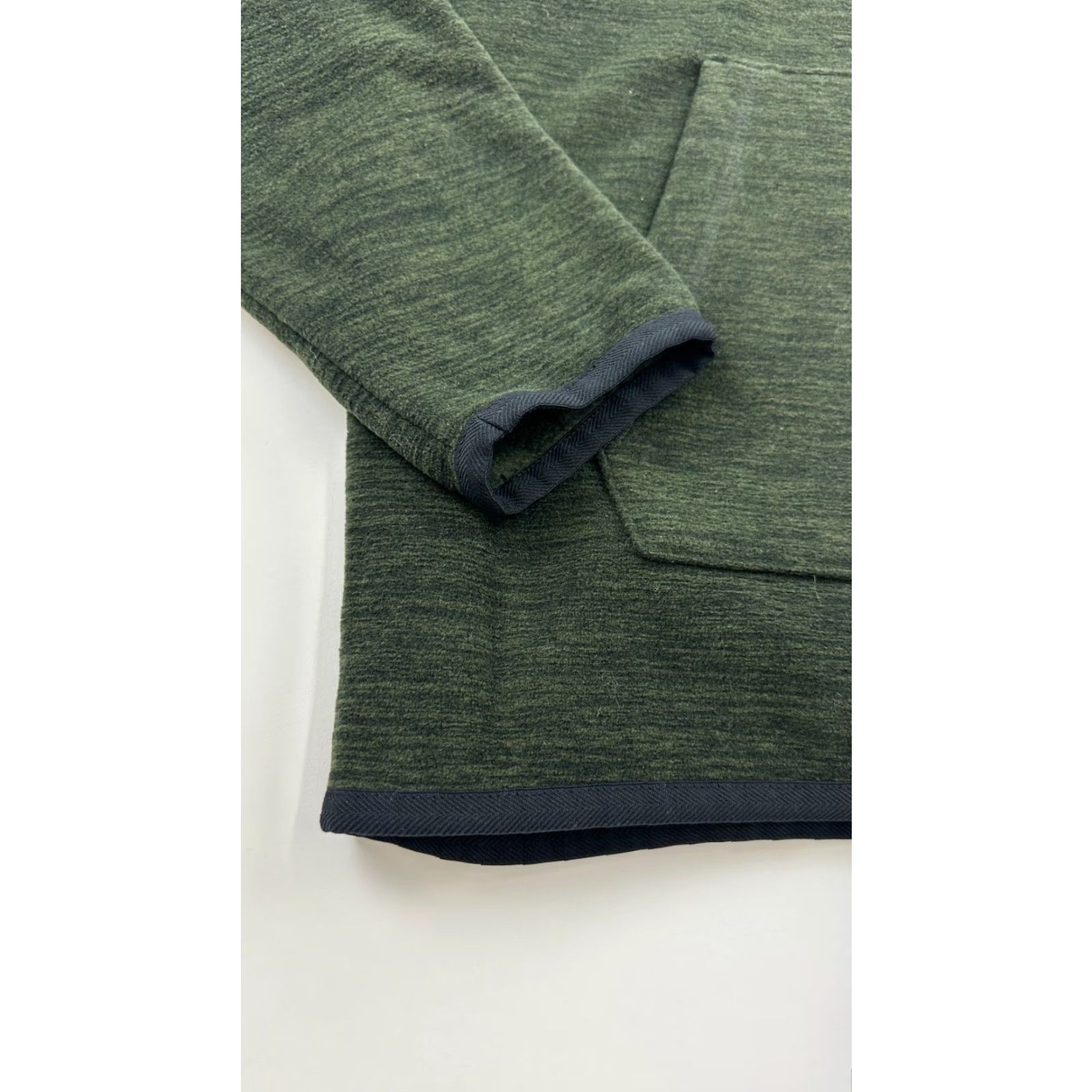 Banana Republic Banana Republic Sweatshirt Mens Medium Green Arctic Fleece Mock Neck Half Zip Size US M / EU 48-50 / 2 - 2 Thumbnail