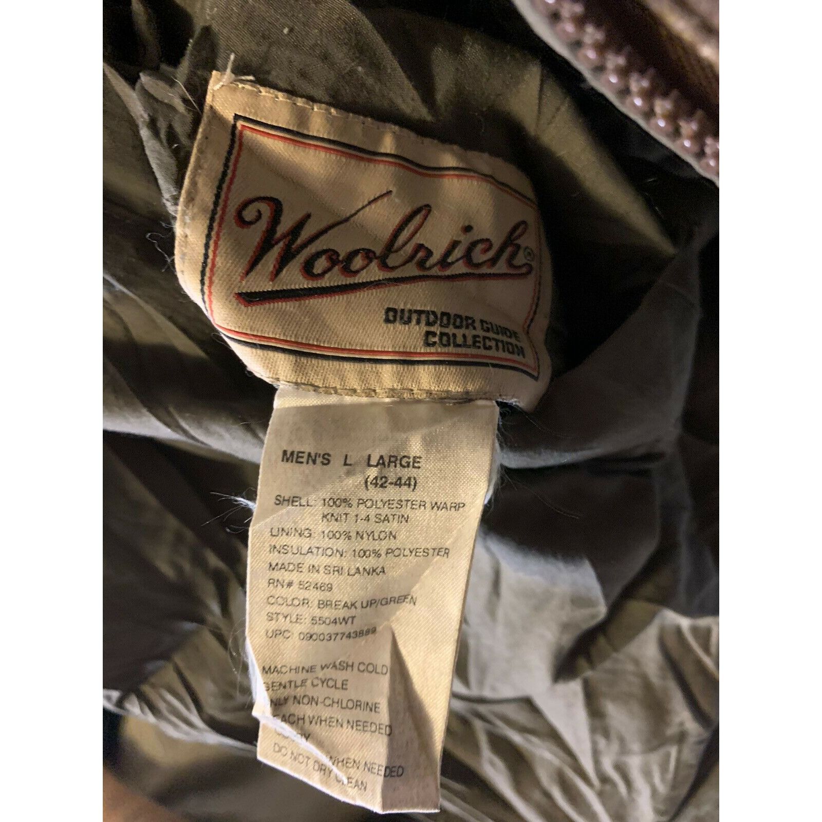 Woolrich Woolen Mills Vtg Woolrich Men's Sz L 42-44 Camo Coat Jacket Hunting Outdo Size US L / EU 52-54 / 3 - 2 Thumbnail
