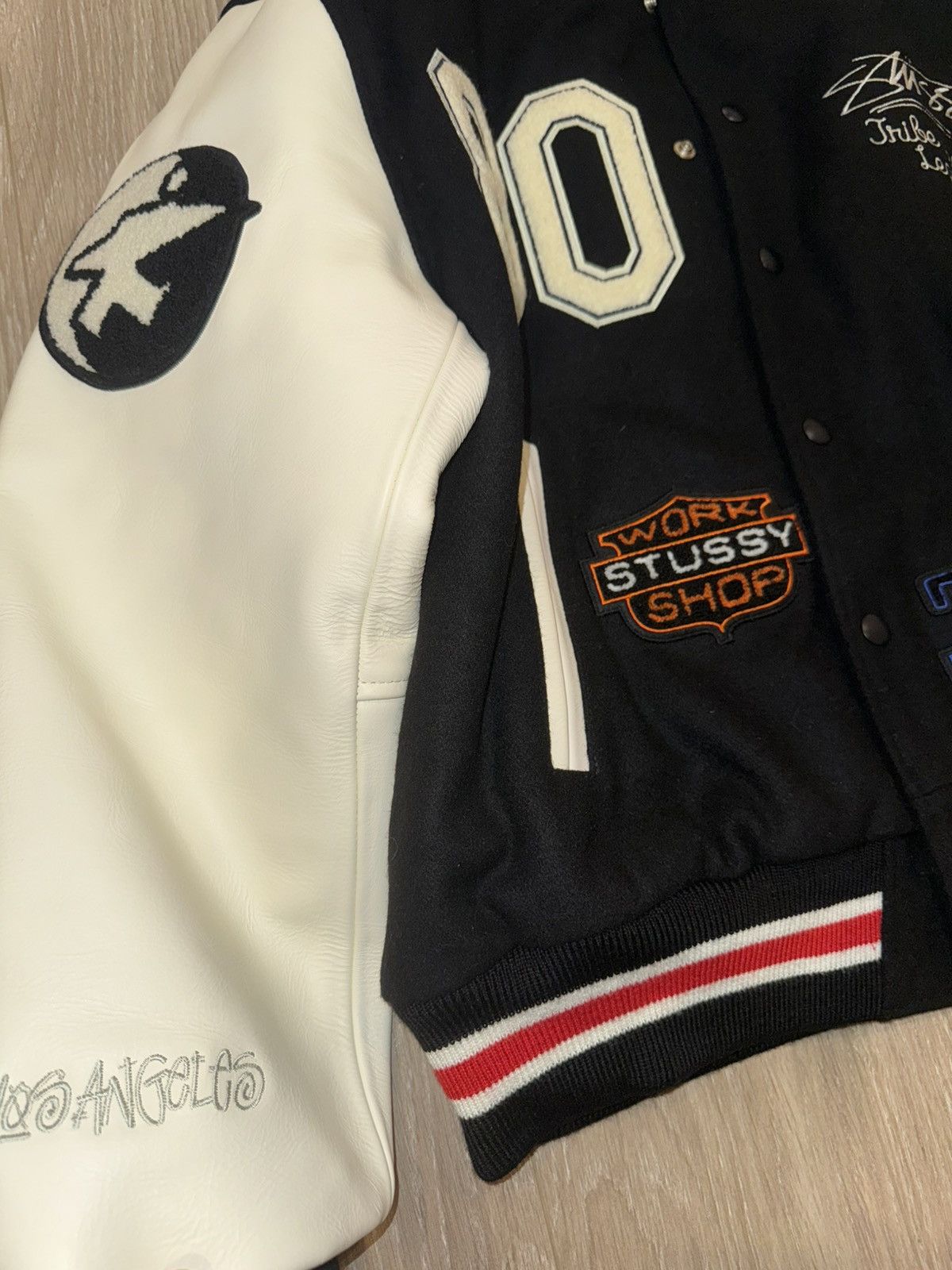 Our Legacy × Stussy STUSSY x OUR LEGACY x DENIM TEARS varsity jacket Size US M / EU 48-50 / 2 - 4 Thumbnail