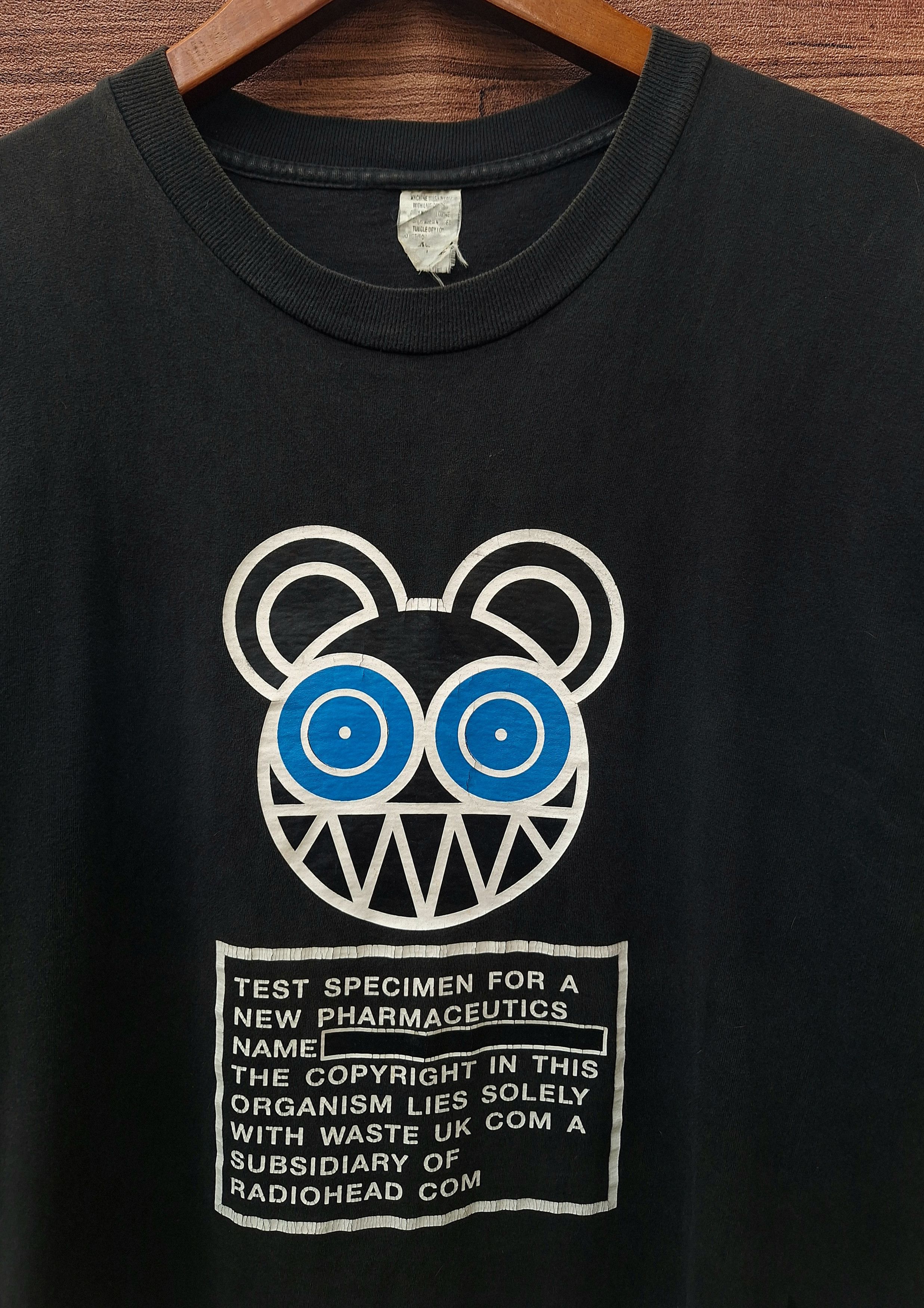 Band Tees Vintage Radiohead 90s stanley donwood pablo honey kid a tee Size US L / EU 52-54 / 3 - 3 Thumbnail
