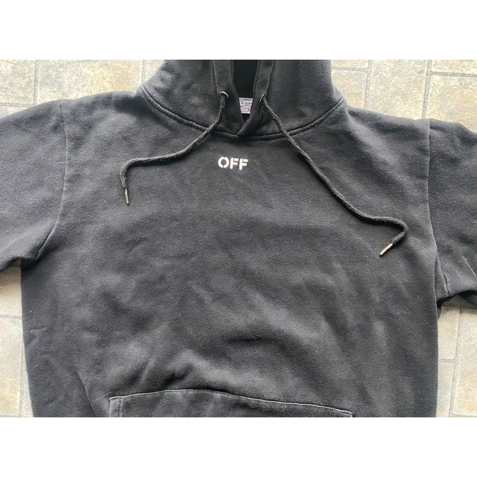 Vintage VINTAGE Off Whitthmte Hoodie Mens 2XL Pullover Black 2013 Global Warming Main Label Damaged Size US XXL / EU 58 / 5 - 6 Thumbnail