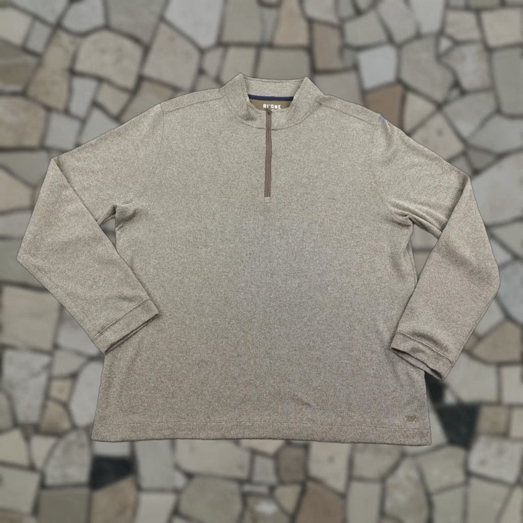 Rhone Rhone Sweater Men 2XL Gray Commuter 1/4 Zip Pullover Performance Comfort Stretch Size US XXL / EU 58 / 5 - 1 Thumbnail