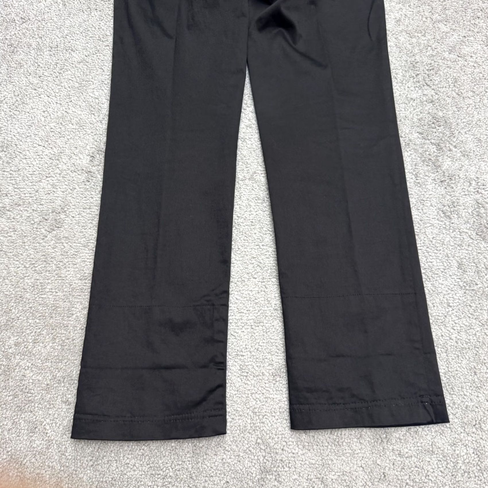 Vintage Na Na Paris Black Gingham Straight Leg Trouser Pants Womens 6 FR 8 Y2K Bows Button Casual Dressy Preppy Classic Size 28" / US 6 / IT 42 - 3 Thumbnail