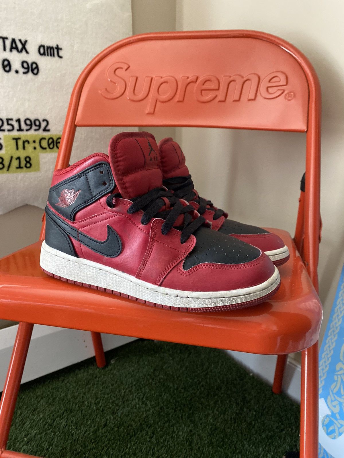 Jordan Brand Jordan 1 mid reverse bred | Grailed