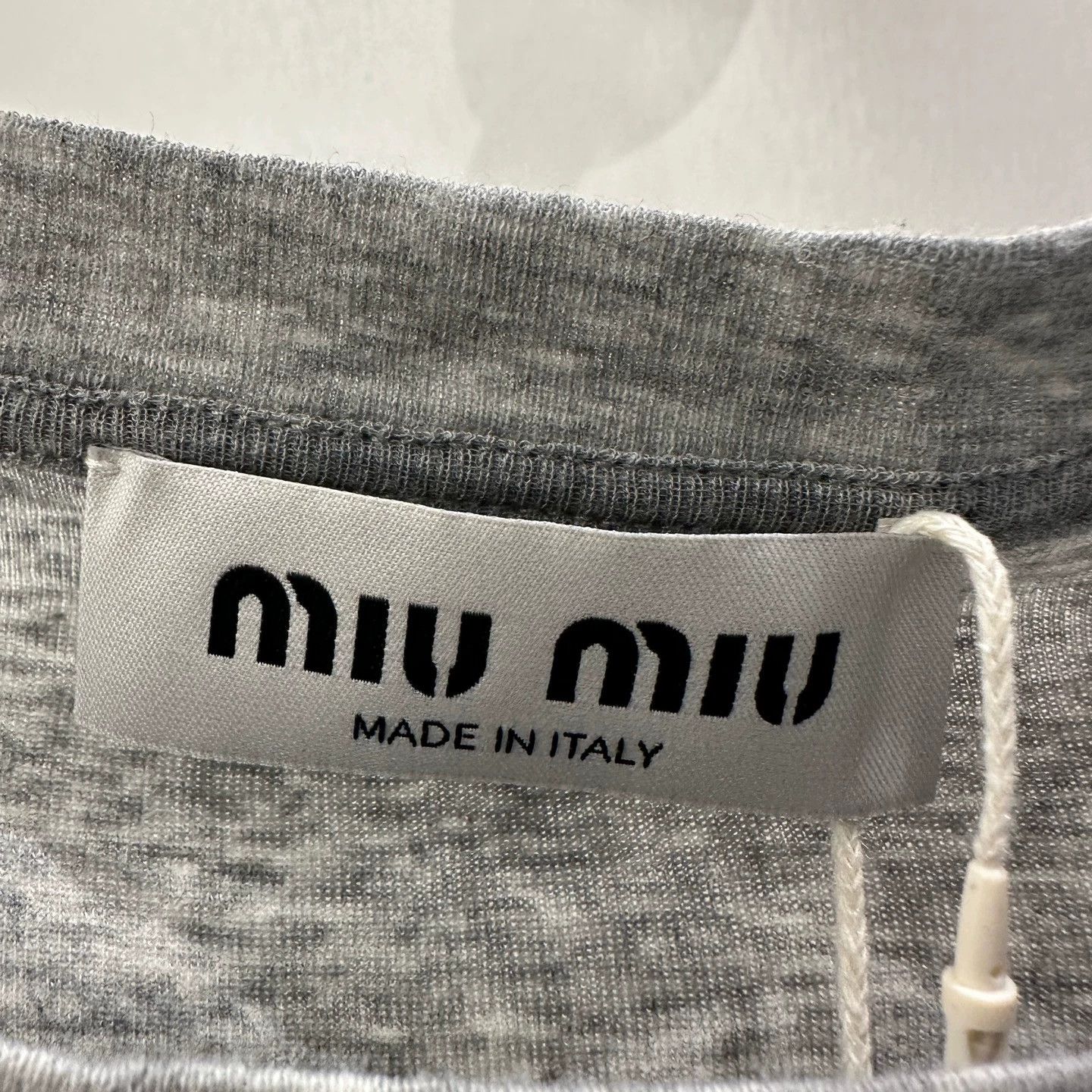 Miu Miu MIU MIU Logo Letter Thin Long-Sleeve Cotton Base Layer M Size M / US 6-8 / IT 42-44 - 3 Thumbnail