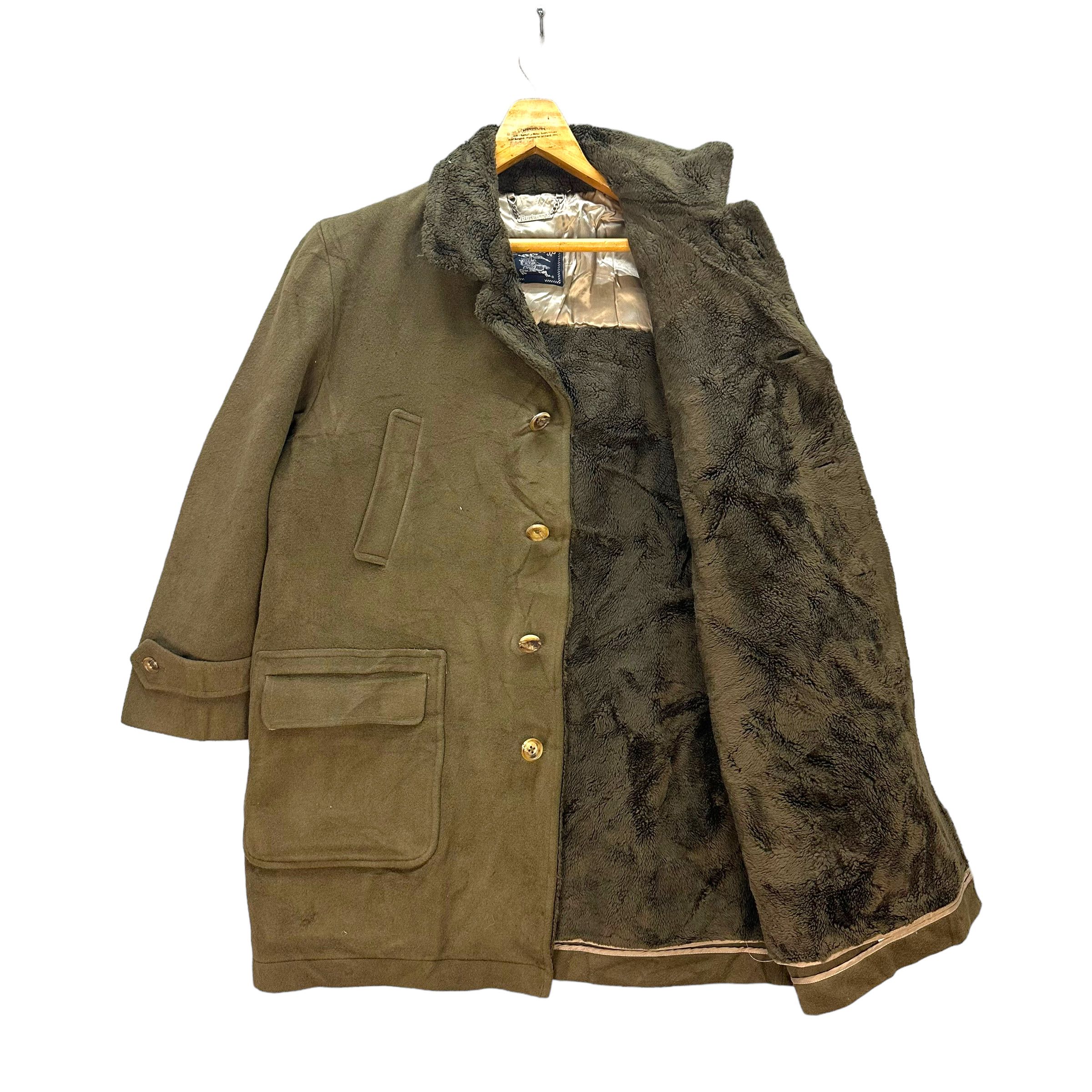 Burberry BURBERRYS SHERPA WOOL COAT JACKET #8547-013 Size US M / EU 48-50 / 2 - 6 Thumbnail