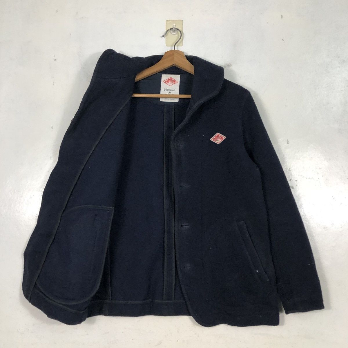 Japanese Brand Vintage Wool Button Jacket Danton Shawl Collar Size US M / EU 48-50 / 2 - 13 Thumbnail