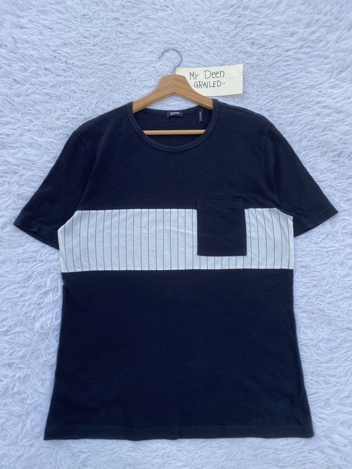 Jil Sander Rare Jil Sander Stripes Pocket Tshirt Size US M / EU 48-50 / 2 - 1 Thumbnail