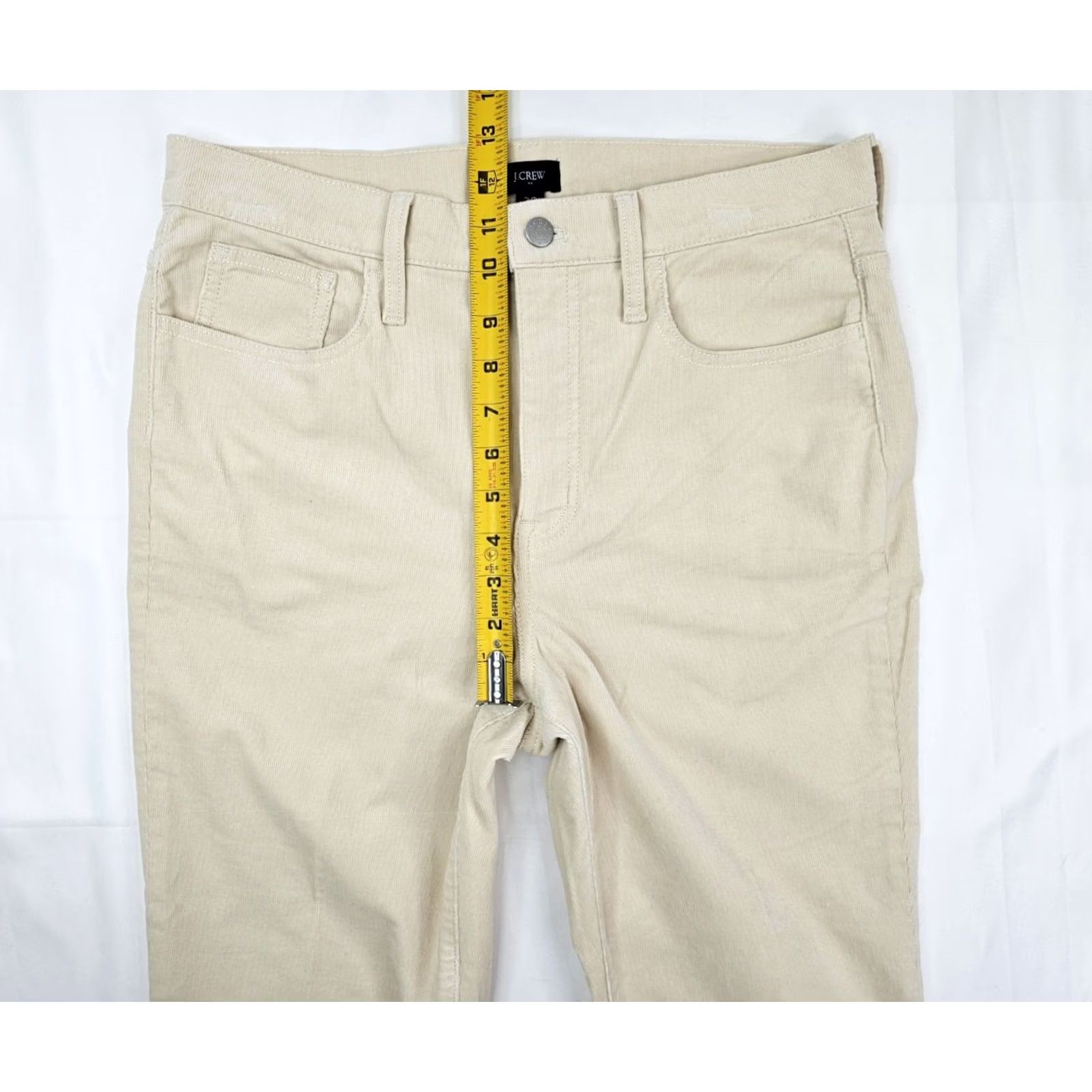 J.Crew J.CREW Full Length Corduroy Pants Women 30 Ivory Cream Straight Leg 32x29 Vintage: No Women’s Pants Size 24" / US 00 / IT 34 - 4 Thumbnail