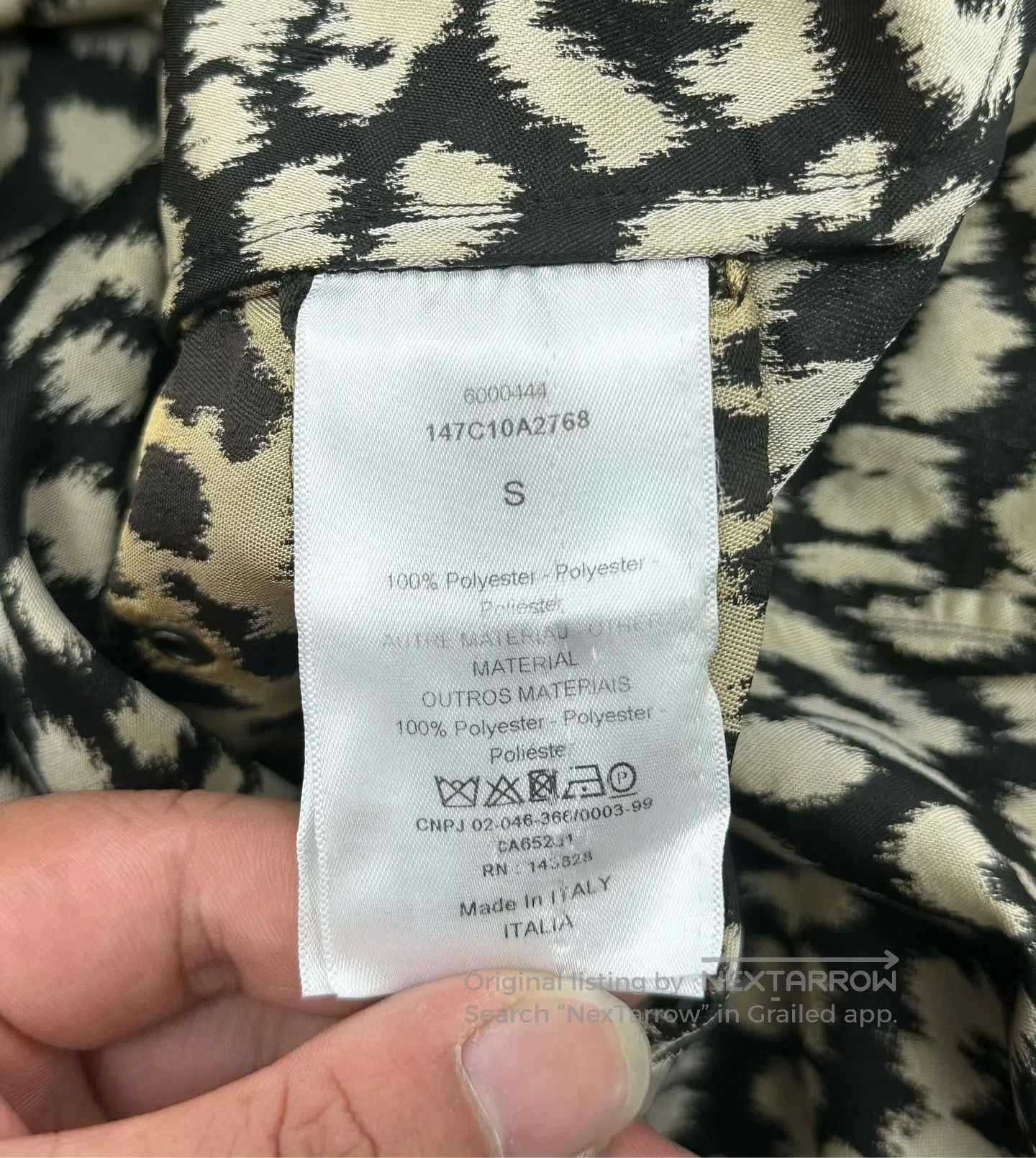 Dior Dior Leopard print letter logo hooded windbreaker| Size US S / EU 44-46 / 1 - 4 Thumbnail