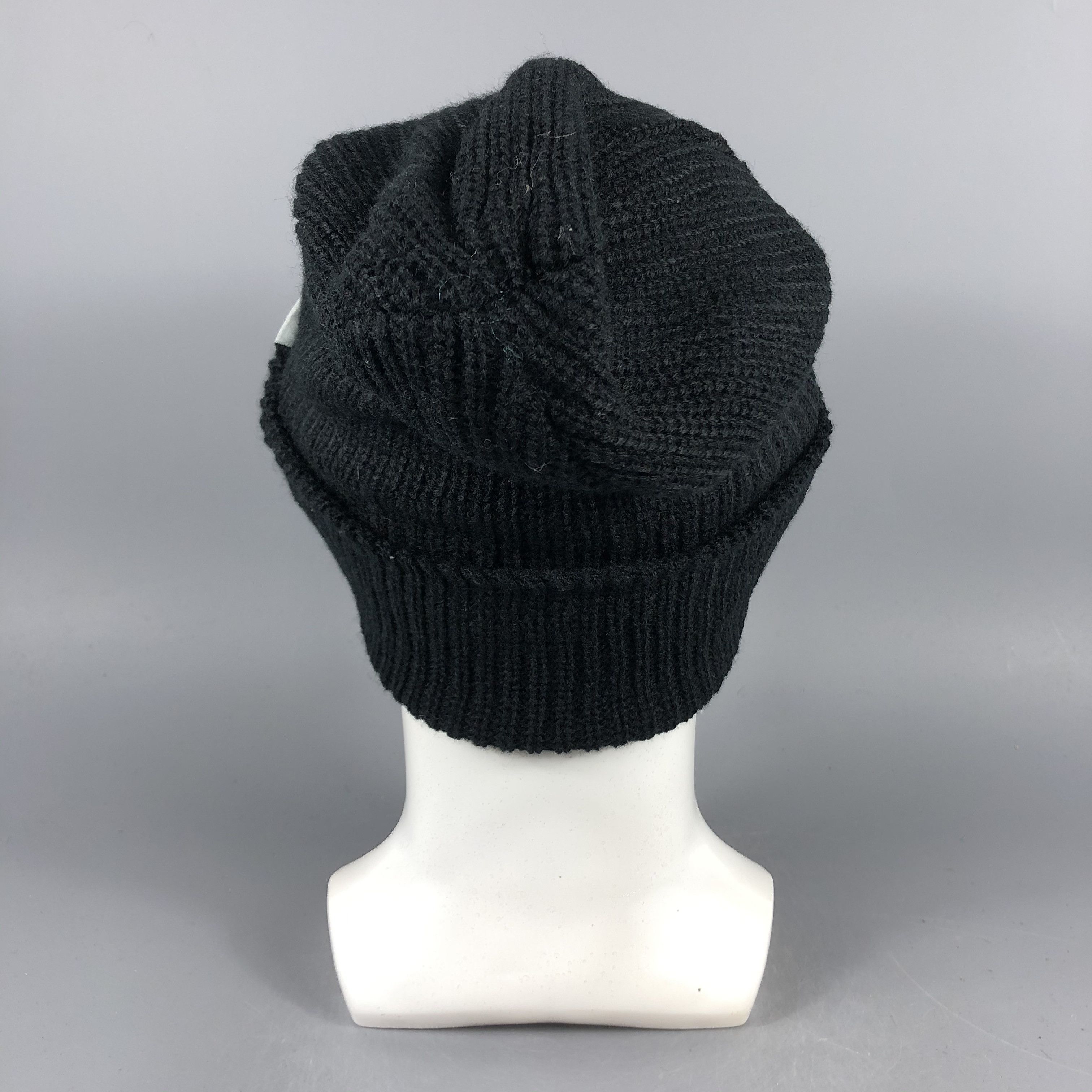 NANO universe × Vintage Nano Universe Black Beanie Snow Hat Snow Cap -D1279 Size ONE SIZE - 3 Thumbnail