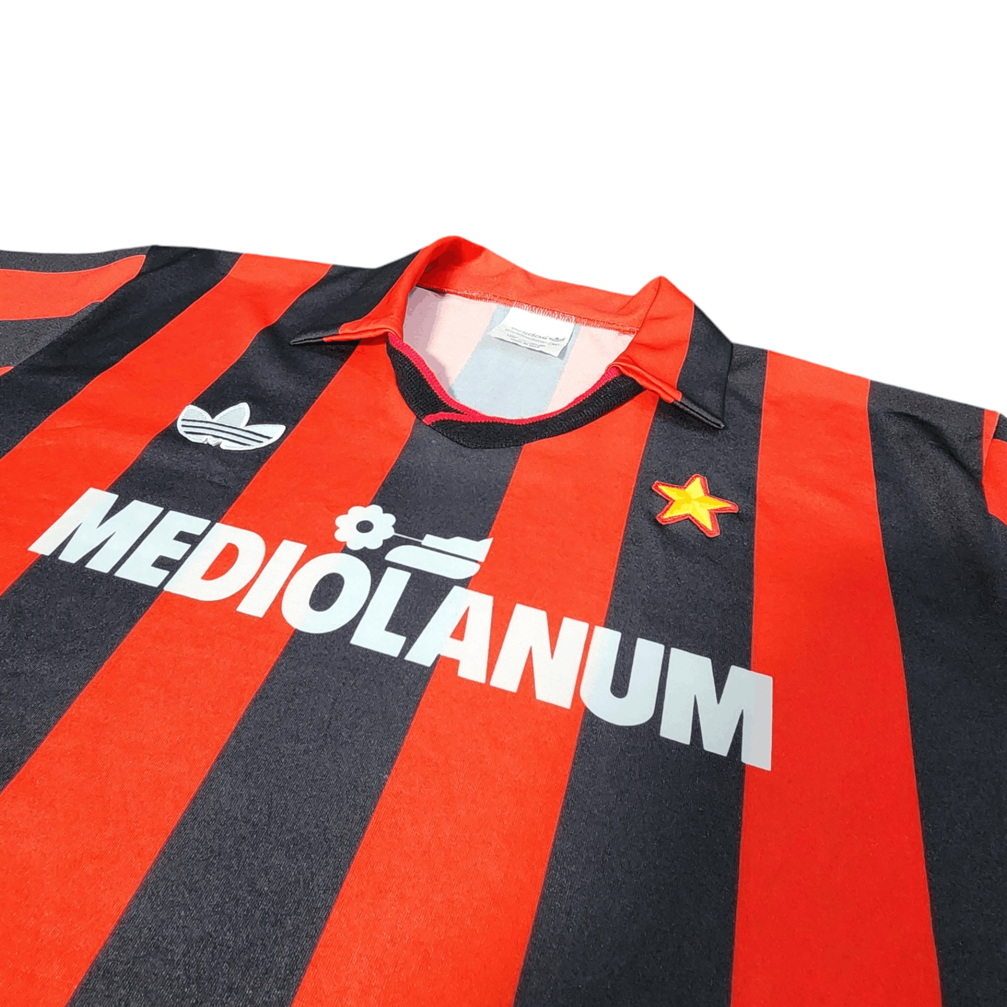 Vintage Vintage Ac Milan 1991 Player Issue Jersey Mediolanum Size US M / EU 48-50 / 2 - 8 Thumbnail
