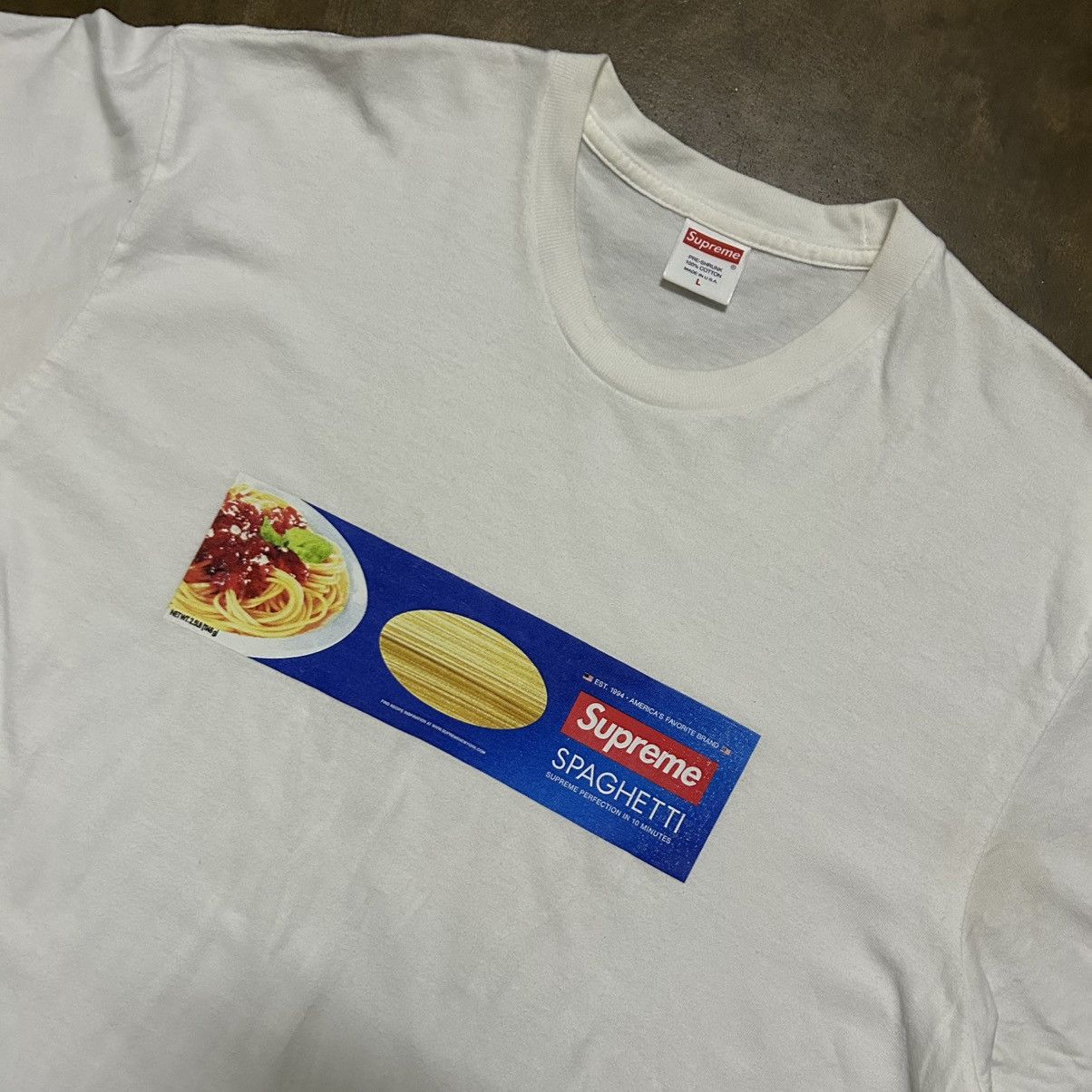 Supreme Supreme Spaghetti Tshirt Size US L / EU 52-54 / 3 - 2 Thumbnail