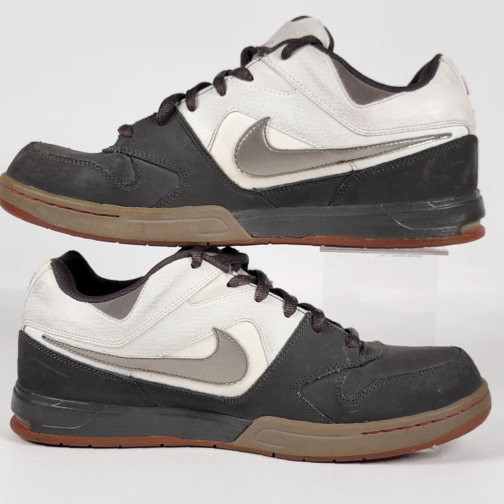 Nike Nike Air Zoom Sneakers Mens 10US 44EU Black Gray White 330941-101 2008 Casual Activewear Size US 9 / EU 42 - 4 Thumbnail