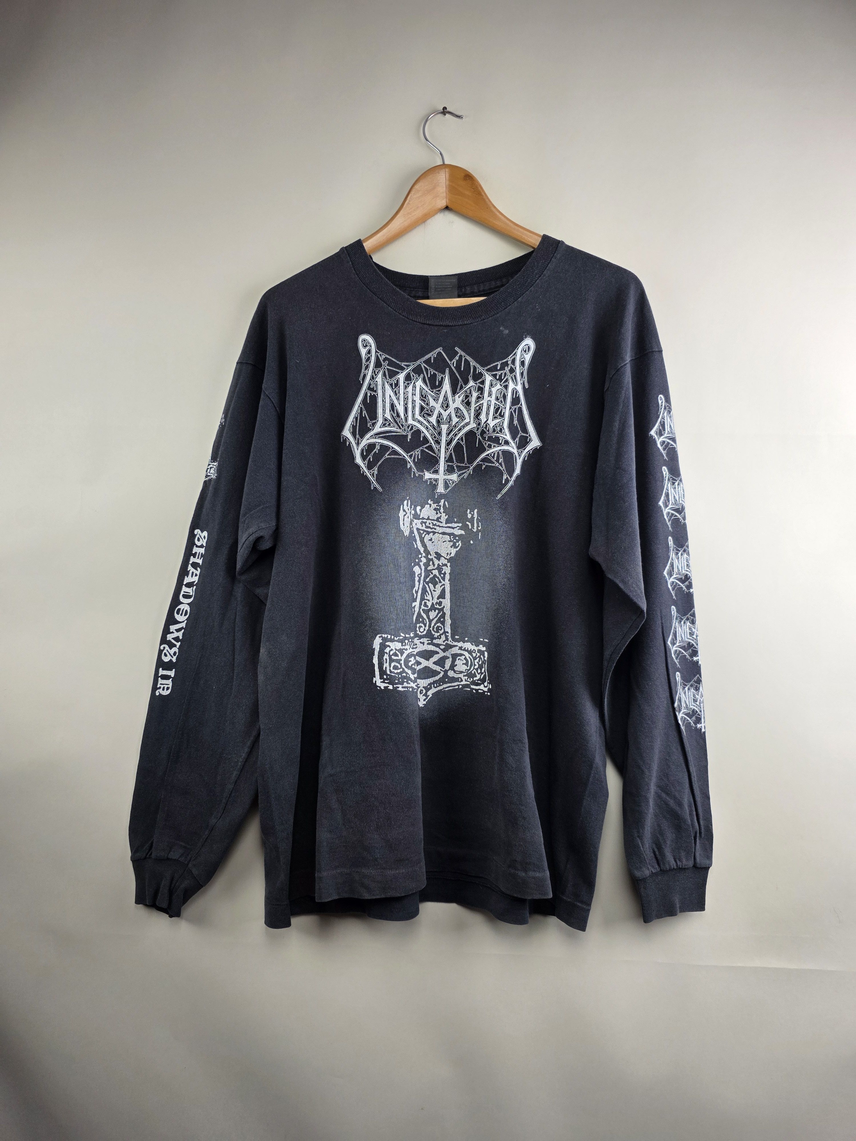 Band Tees × Vintage 1993 Unleashed The Deep Tour Long-sleeved XL 23" 29.5" Size US XL / EU 56 / 4 - 8 Thumbnail