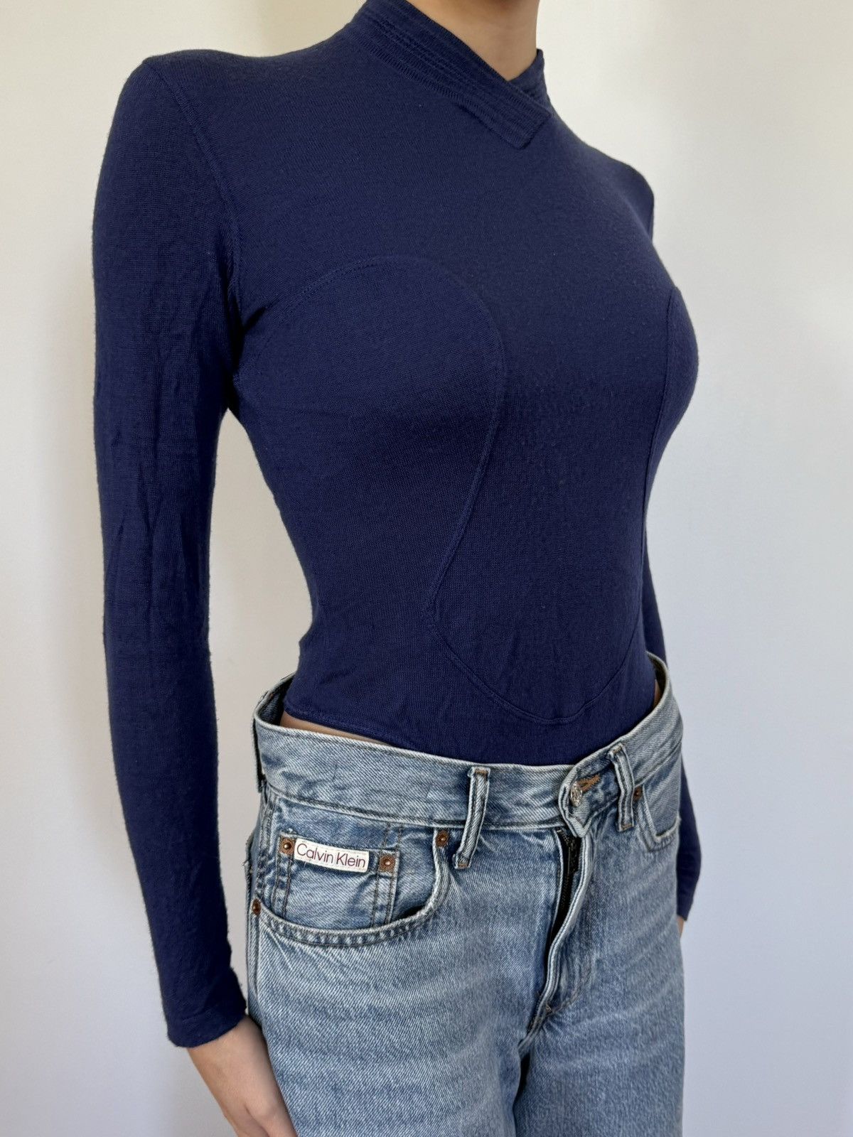 Alaia Vintage Alaia Wool Bodysuit Size M / US 6-8 / IT 42-44 - 1 Thumbnail