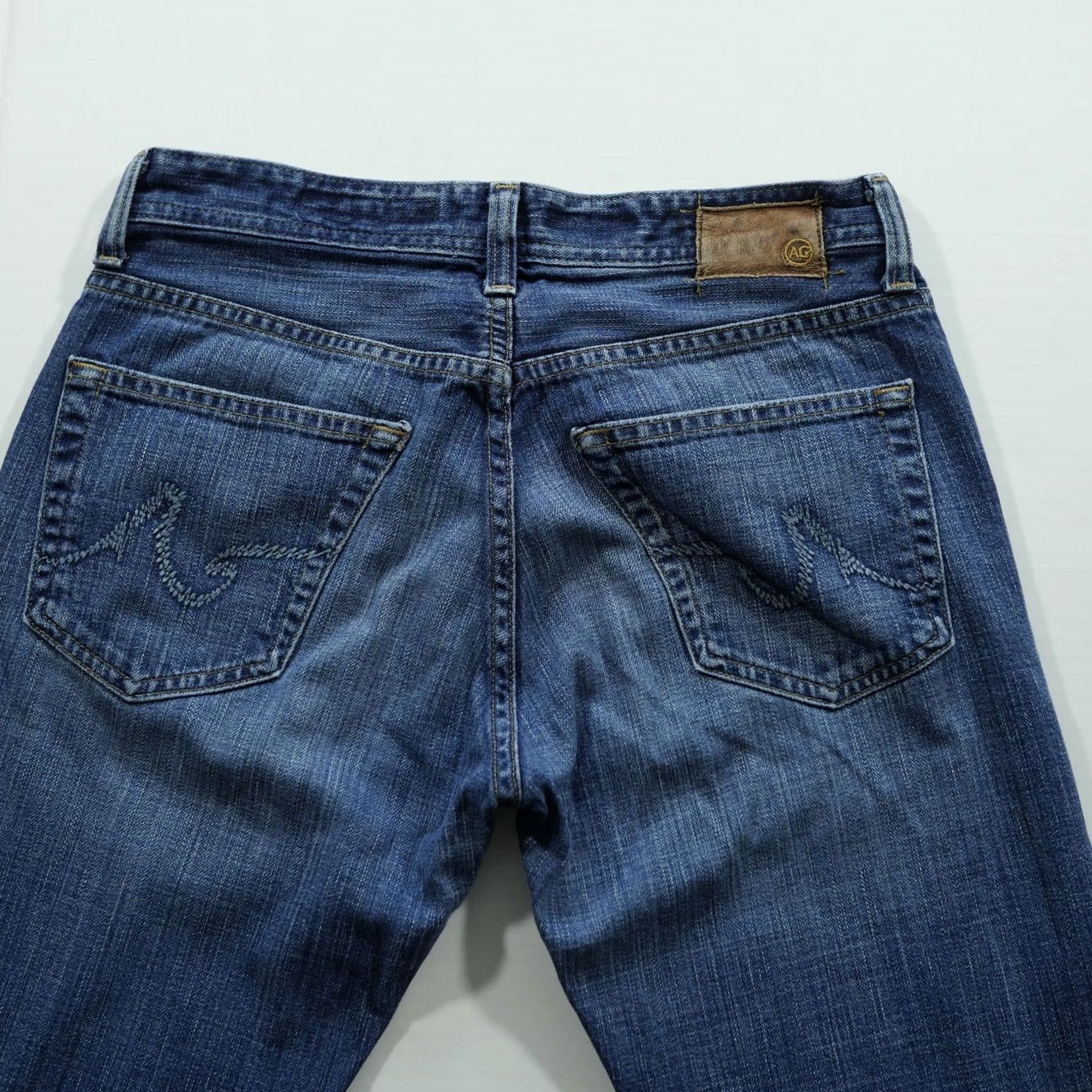 Denime AG Adriano Goldschmied Jeans Mens Bootcut 29x32 The Fillmore Blue Denim 5-Pocket Regular Waist Cotton Jeans Size US 29 - 3 Thumbnail