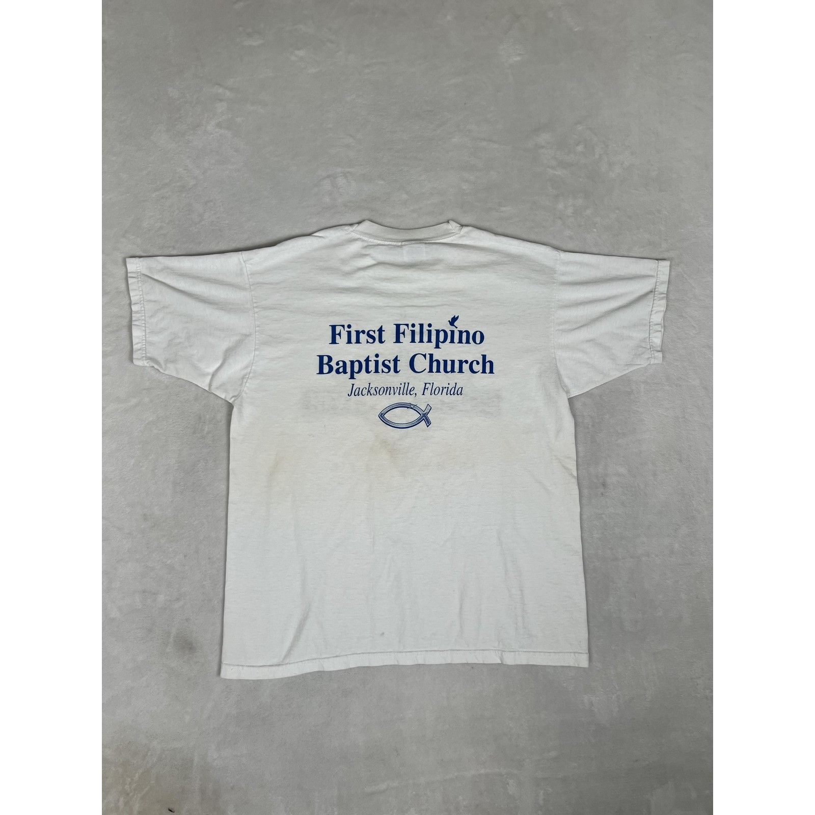 Fruit Of The Loom Vintage Christ Is Alive Shirt Mens Large White Christian Bap Size US L / EU 52-54 / 3 - 8 Thumbnail
