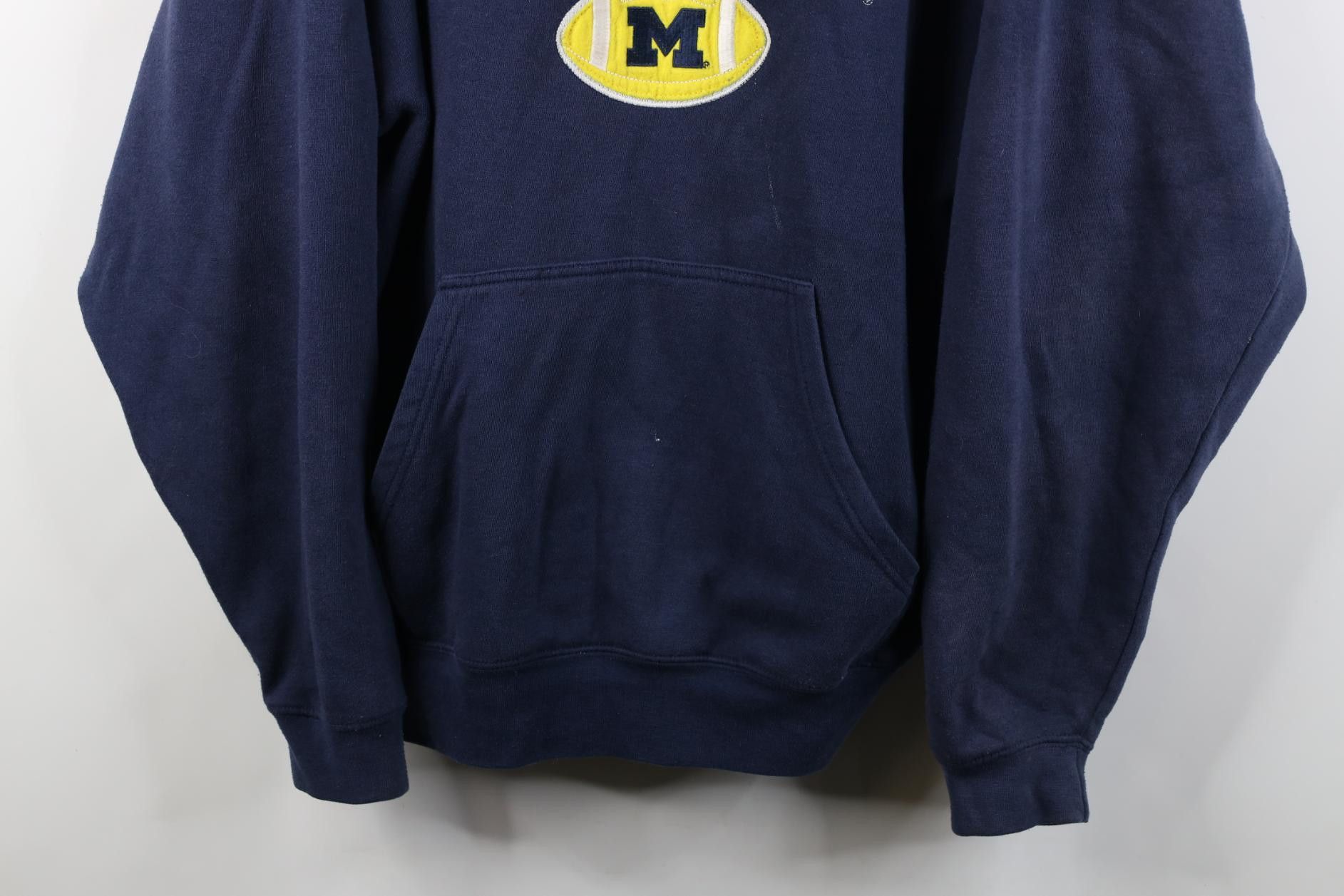 Vintage Vintage 90s Y2K University of Michigan Hoodie Sweatshirt Size US XL / EU 56 / 4 - 3 Thumbnail
