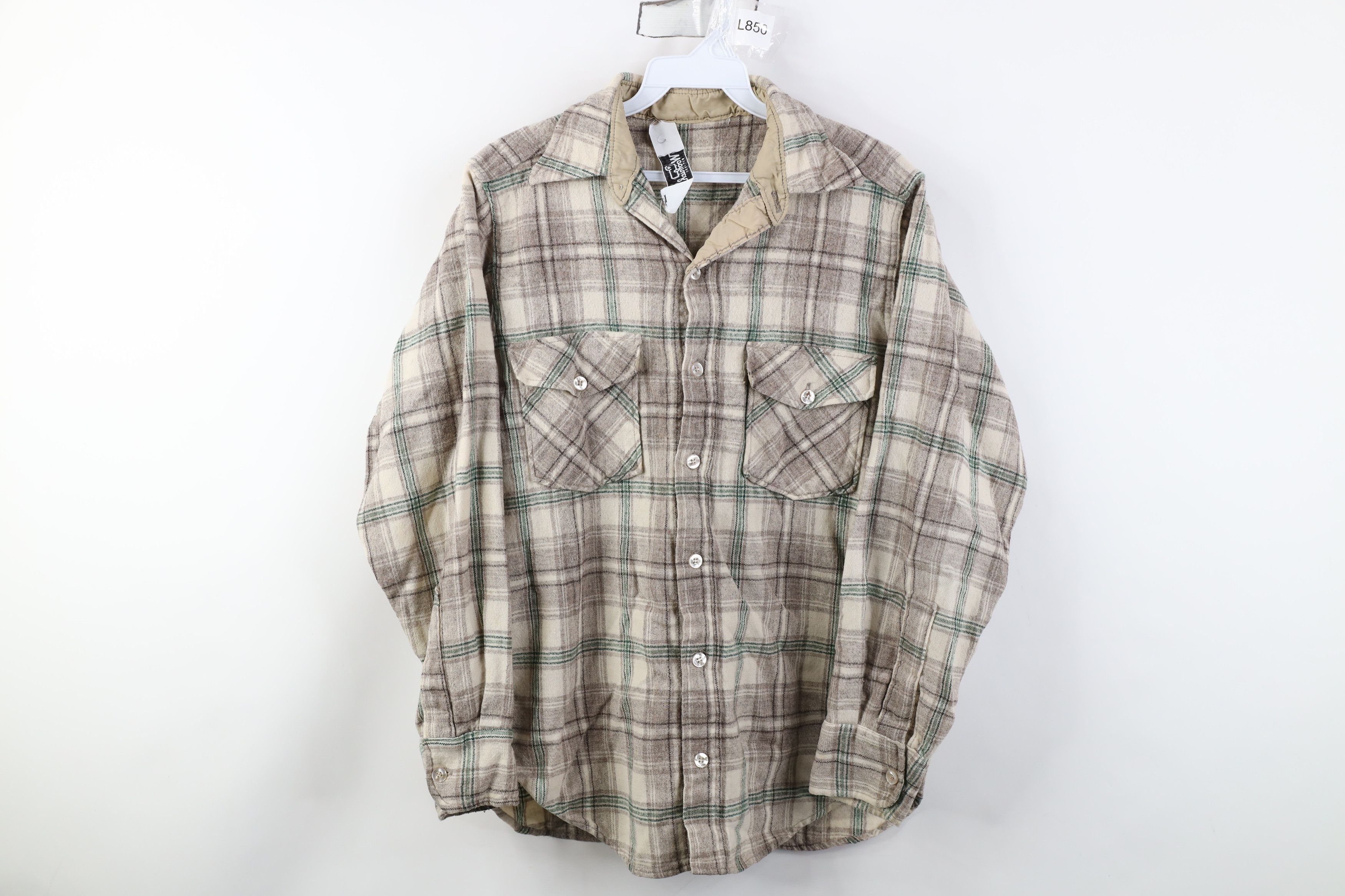 Woolrich Woolen Mills Vintage 70s Woolrich Double Pocket Collared Button Shirt USA Size US S / EU 44-46 / 1 - 1 Thumbnail
