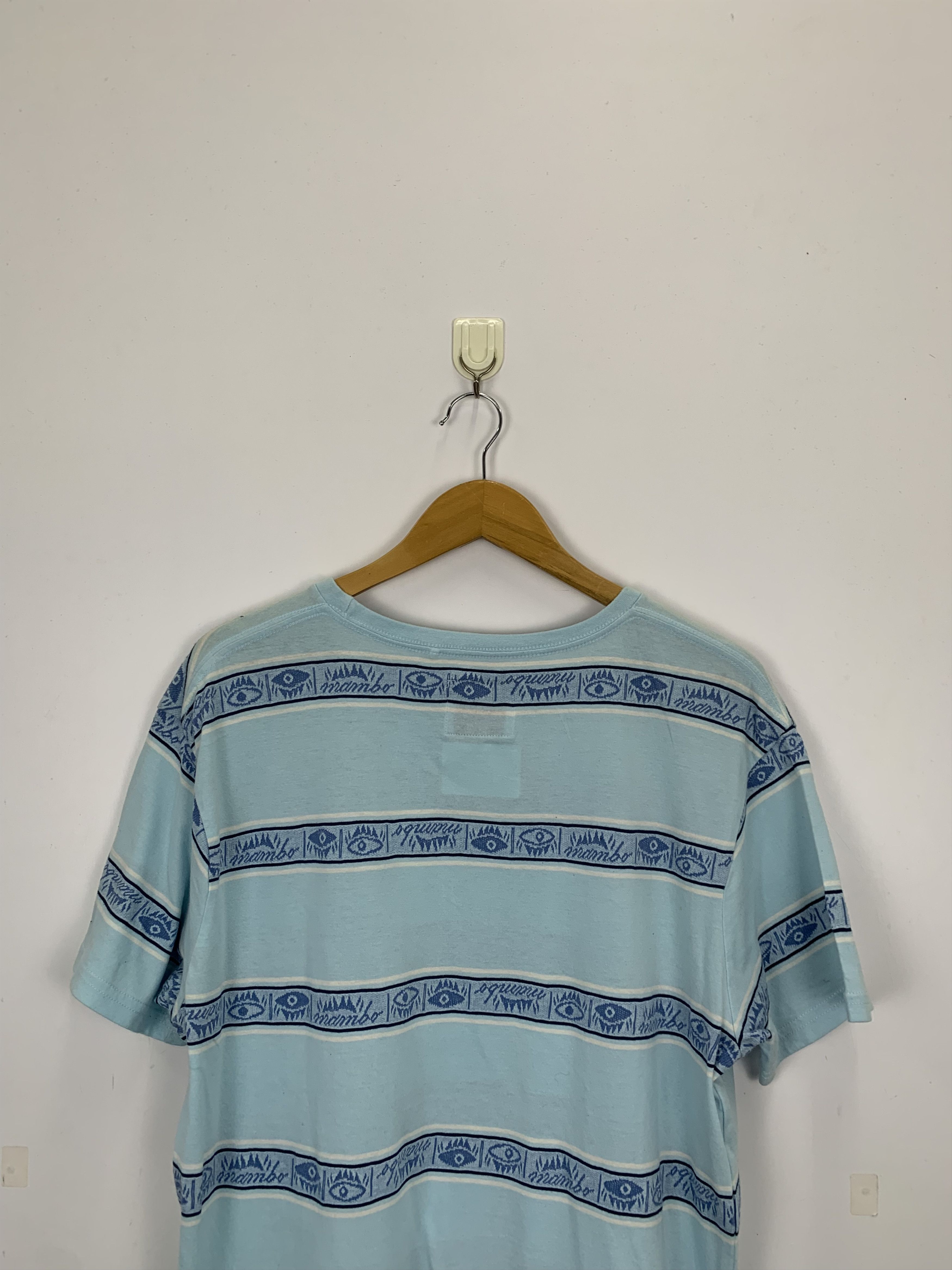 Mambo × Vintage Vintage Y2k Mambo Striped T Shirt TA0197 Size US XL / EU 56 / 4 - 4 Thumbnail
