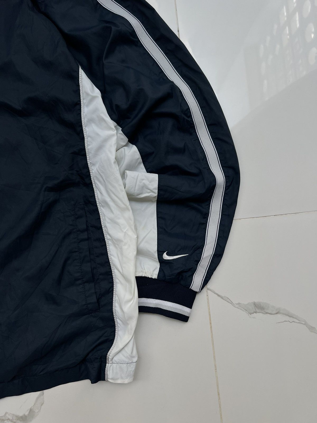 Nike × Vintage 90’s NIKE MULTI SWOOSH RARE RETRO TRACK JACKET Y2K GORPCORE Size US XL / EU 56 / 4 - 2 Thumbnail
