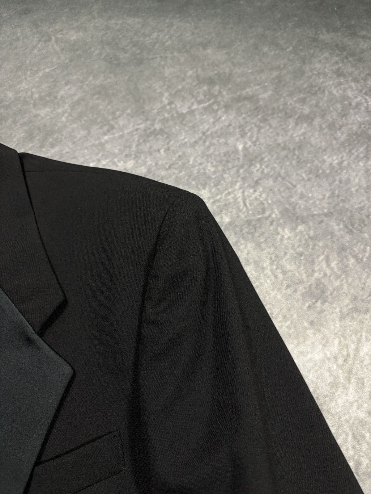 Vintage Givenchy Monsieur Suit Jacket 80s Wool Blazer Tuxedo