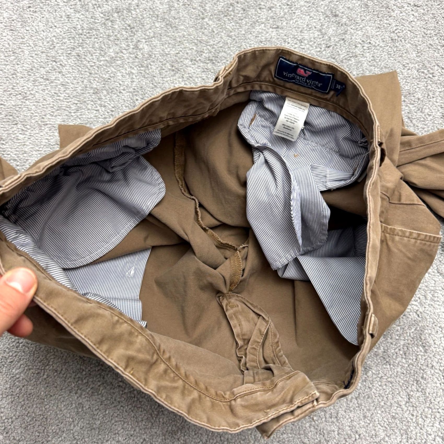 Vineyard Vines Vineyard Vines Chino Pants Mens 38x32 Brown Flat Front Canvas Cotton Spandex Regular Straight Capable of Travel Workwear Casual Size US 38 / EU 54 - 5 Thumbnail