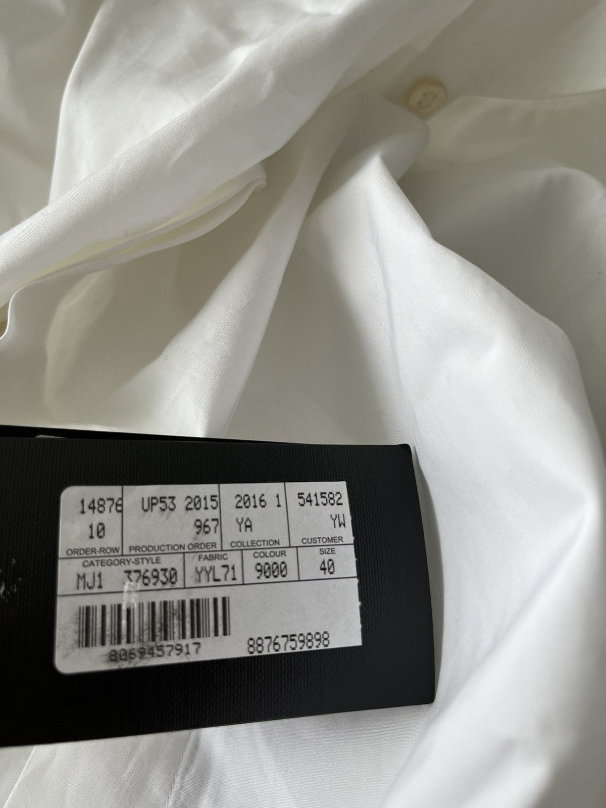Hedi Slimane × Saint Laurent Paris × Yves Saint Laurent Extremely Rare Brand New Hedi Slimane 2015 Tuxedo Shirt Size US M / EU 48-50 / 2 - 14 Thumbnail
