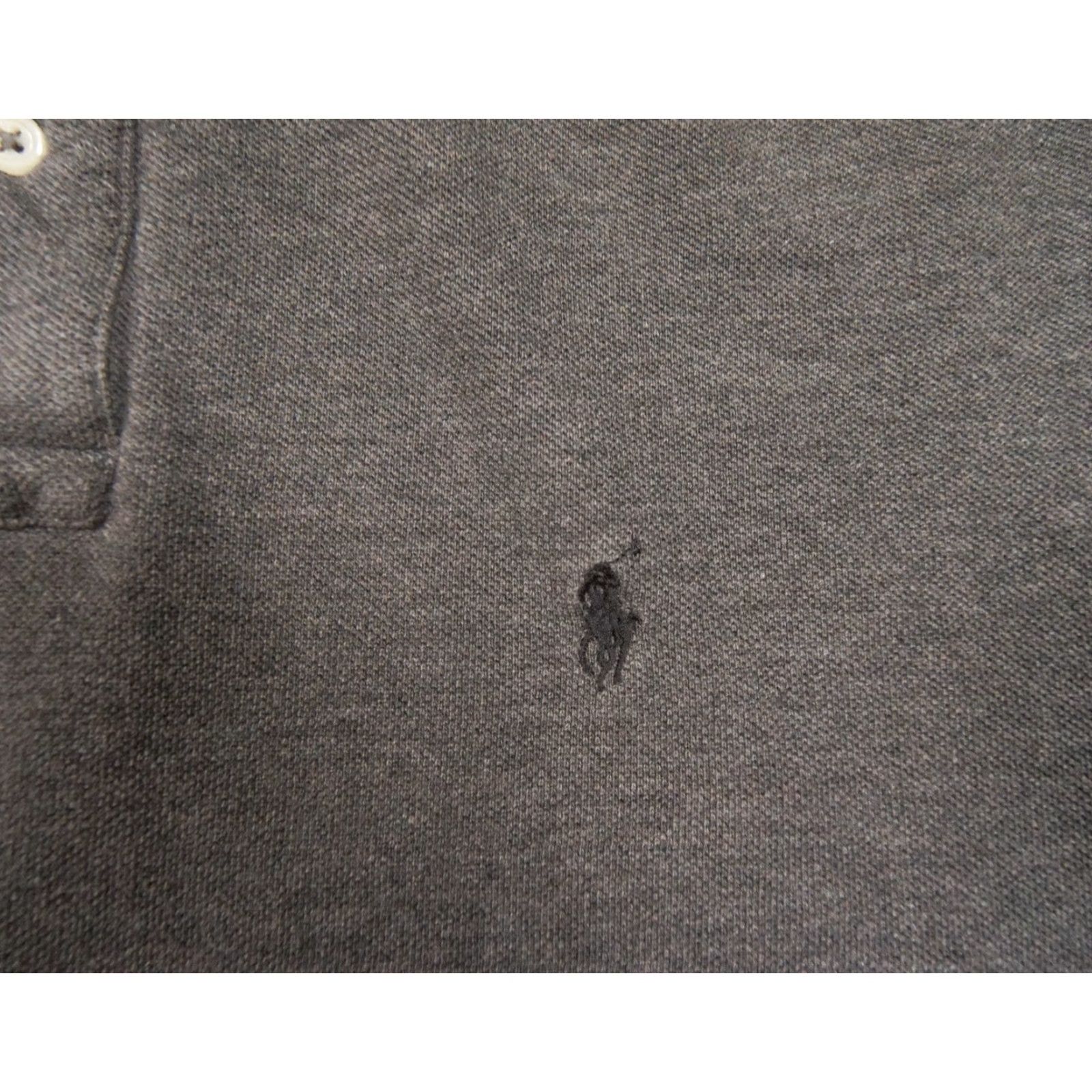 Polo Ralph Lauren VINTAGE Polo Ralph Lauren Shirt Mens Medium Gray Short Sleeve Collared Preppy Pony Logo Size US M / EU 48-50 / 2 - 3 Thumbnail