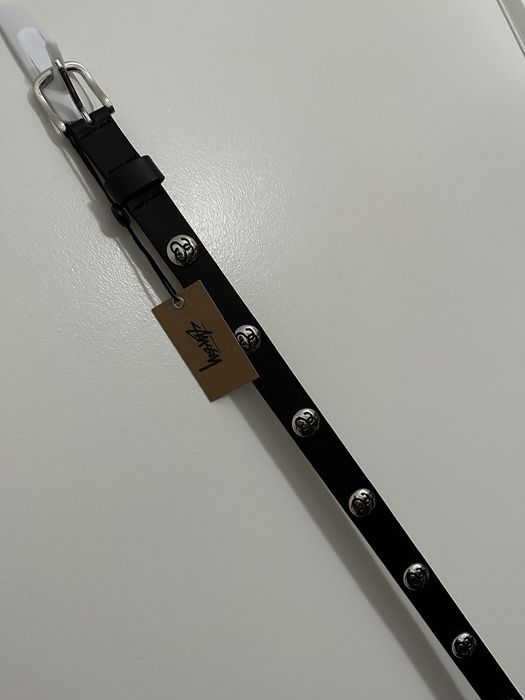 Stussy LEATHER BELT STUDDED SS LINK NEW | Grailed