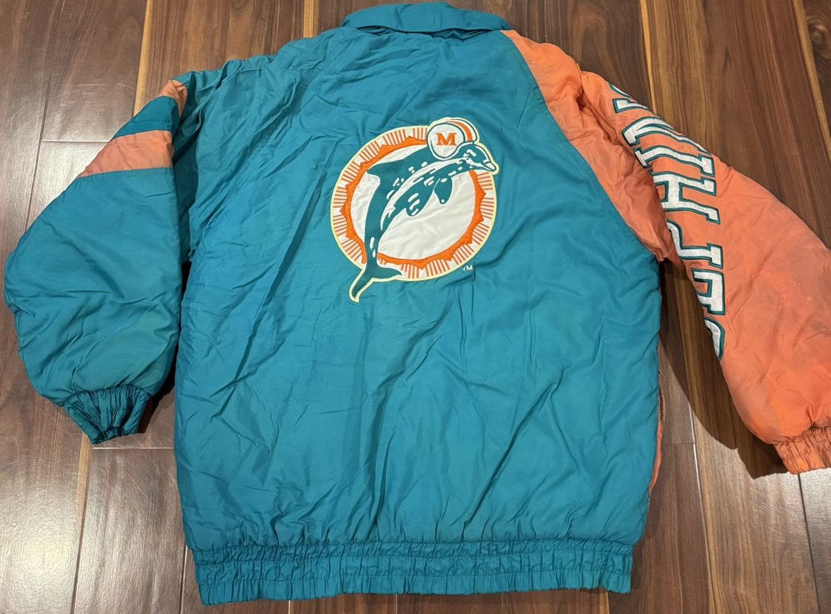 Logo 7 Vintage 90s Logo 7 Miami Dolphins Jacket (Game Day / Large) Size US L / EU 52-54 / 3 - 7 Thumbnail