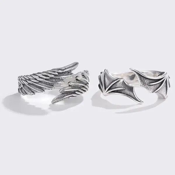 Designer × Jewelry Retro Wings Ring Size ONE SIZE - 2 Thumbnail