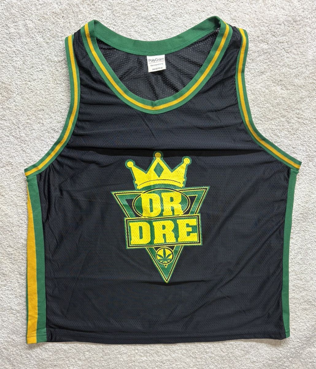 Vintage Vtg Dr. Dre Jersey 90’s Rap Hip Hop PolyGram Made in USA Size US XL / EU 56 / 4 - 2 Thumbnail