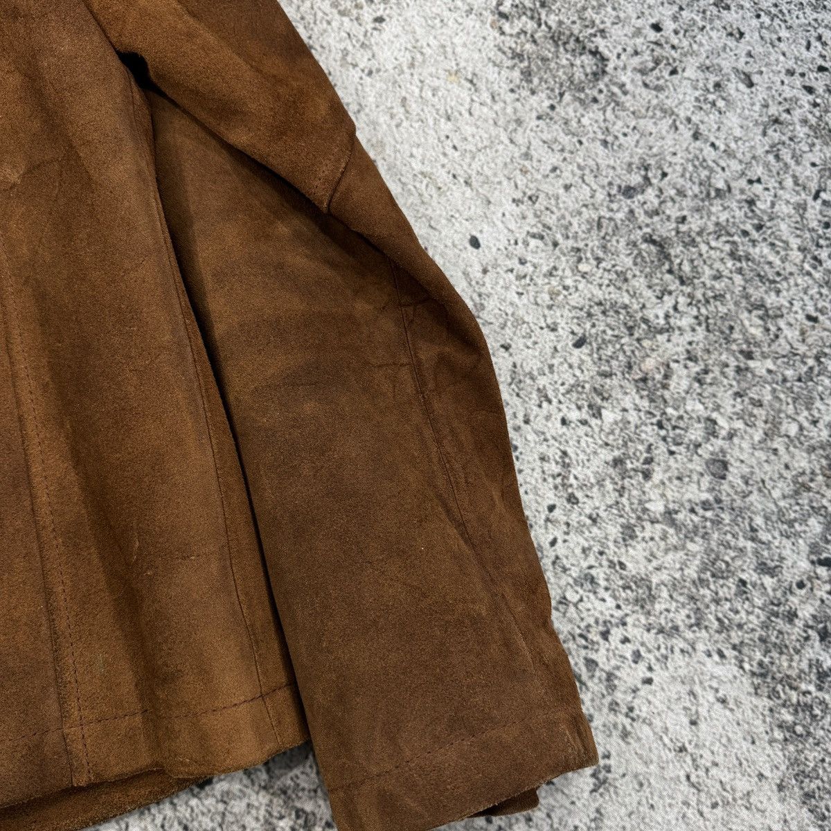 Levi's Vintage Levi's Cognac Brown Suede Cafe Racer Jacket Size US M / EU 48-50 / 2 - 23 Thumbnail