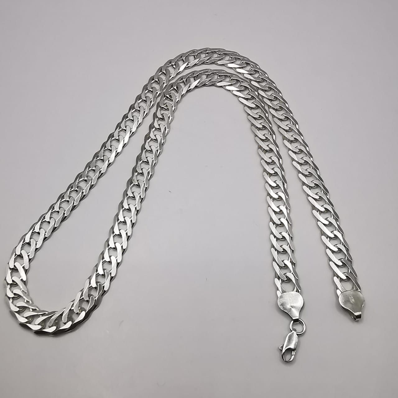 Sterling Silver Vintage Jewelry Chain, 925 Sterling Silver, Signed 28,99g Size ONE SIZE - 2 Thumbnail