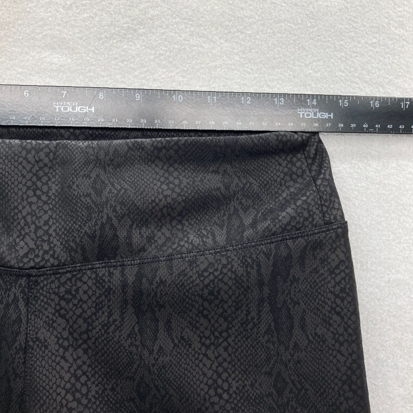 Express Express Leggings Women's Medium Black Snakeskin Print Stretch Skinny Ankle NWT Size 32" / US 10 / IT 46 - 7 Thumbnail