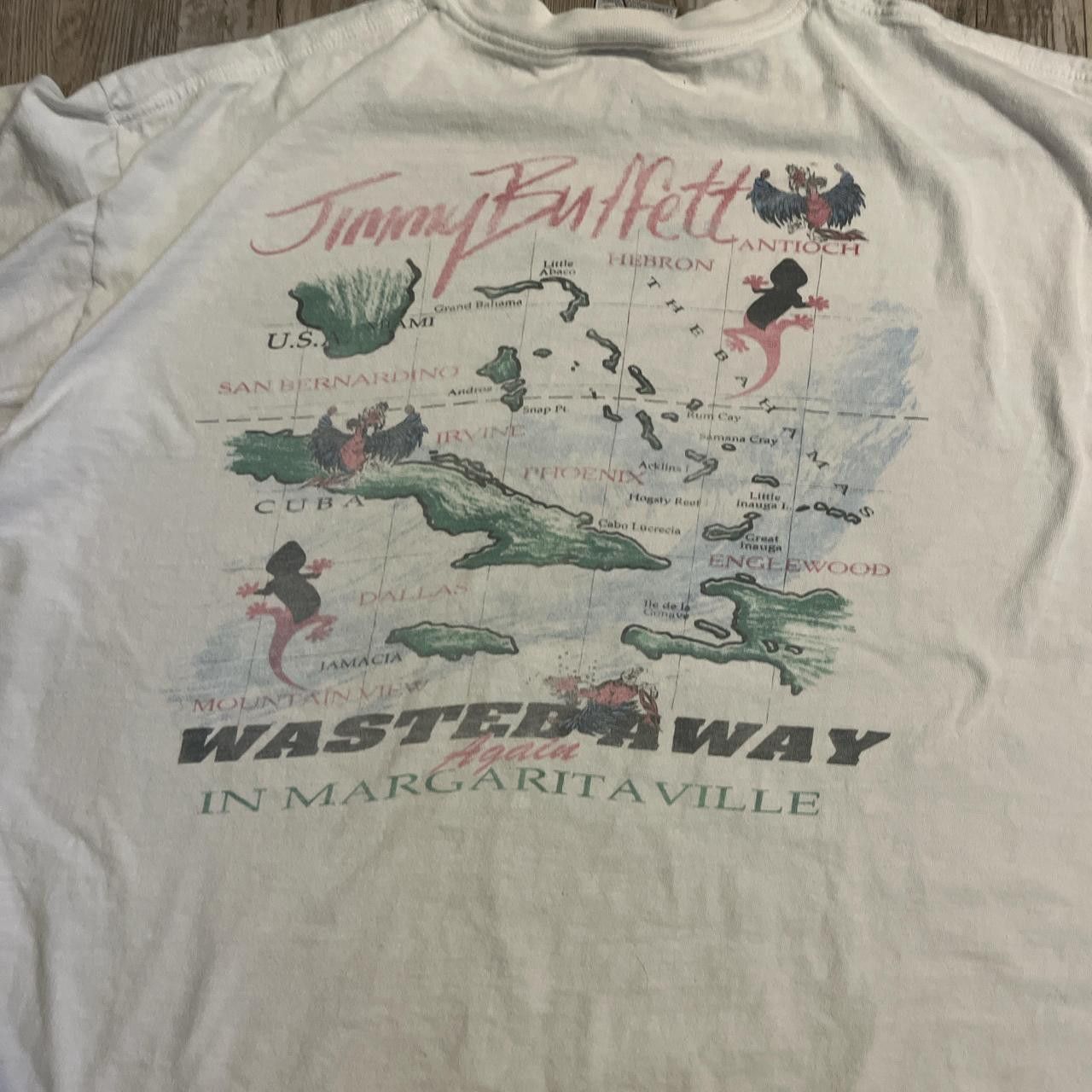 Vintage 1994 Jimmy Buffett Single Stitched Tour T-shirt Size US XL / EU 56 / 4 - 5 Thumbnail