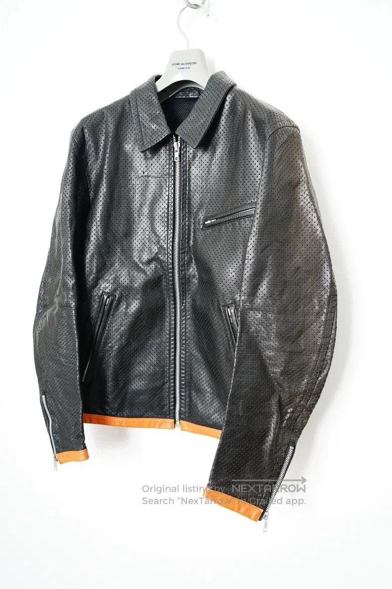 Comme des Garcons Comme des Garcons Fishnet Leather Jacket. Size US M / EU 48-50 / 2 - 2 Thumbnail
